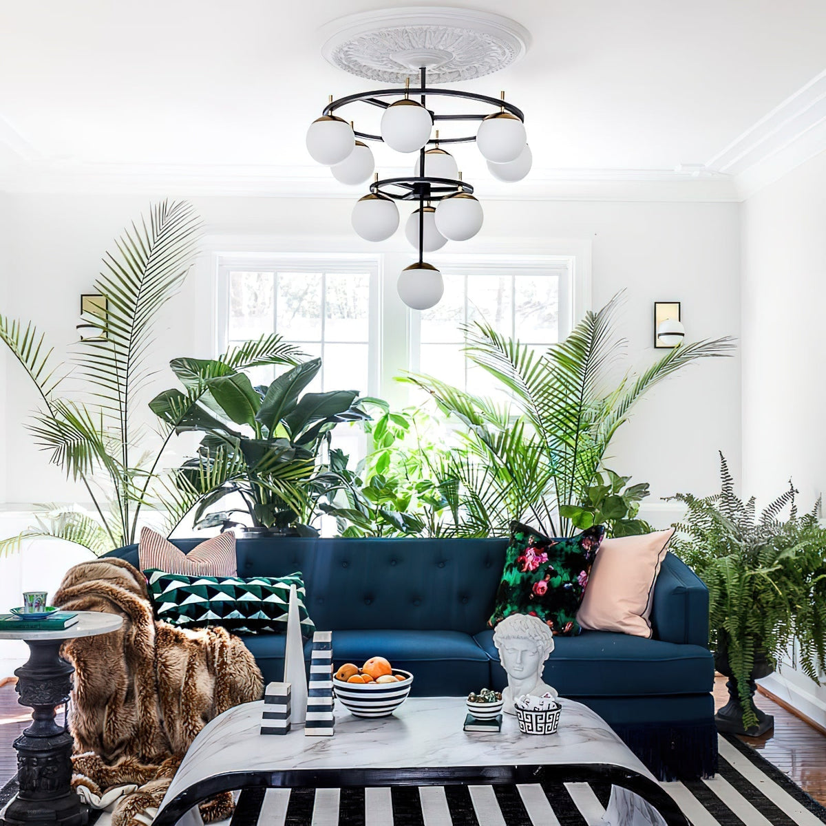 Ornuvyn Modern Minimalist Glass Chandelier