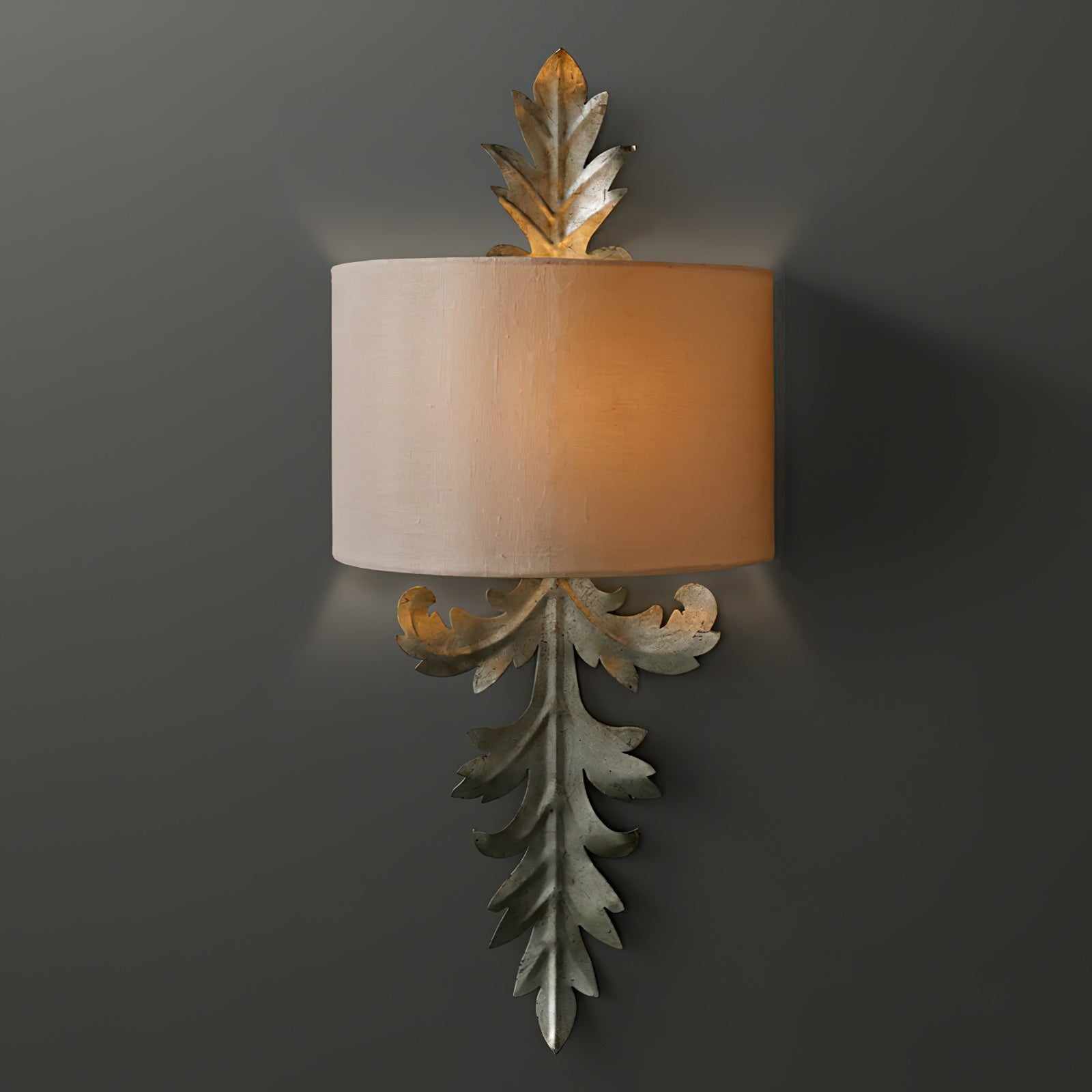 Alvuvyi Modern Leaves Fabric Wall Lamp