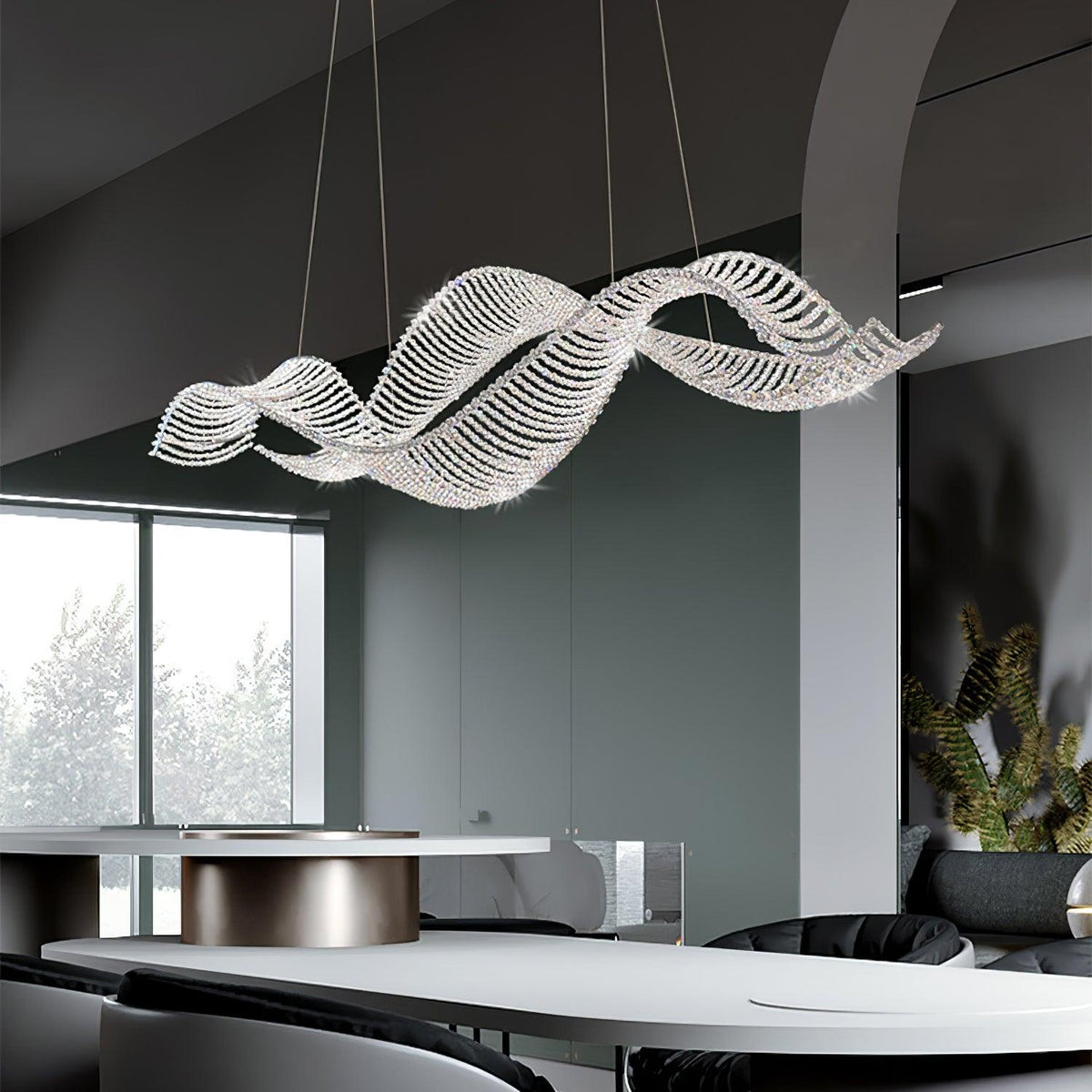 Caelox Postmodern Luxury Crystal Chandelier