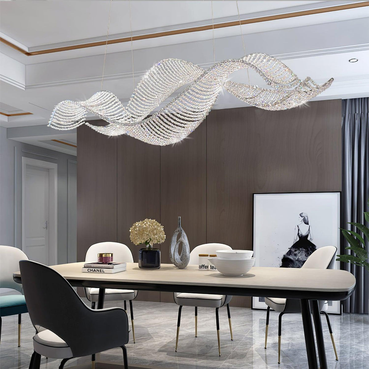 Caelox Postmodern Luxury Crystal Chandelier