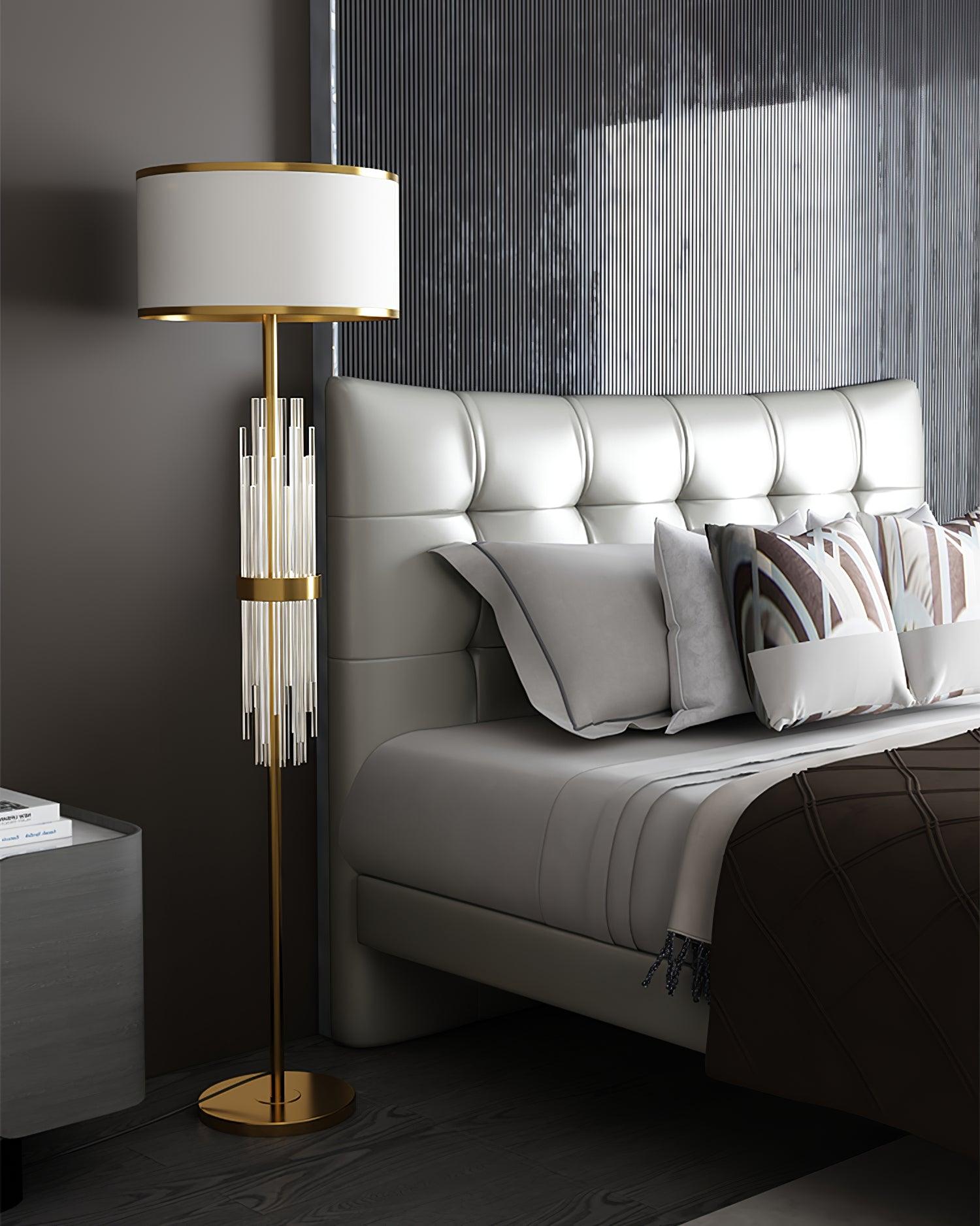 Regalian Fabric Contemporary Floor Lamp
