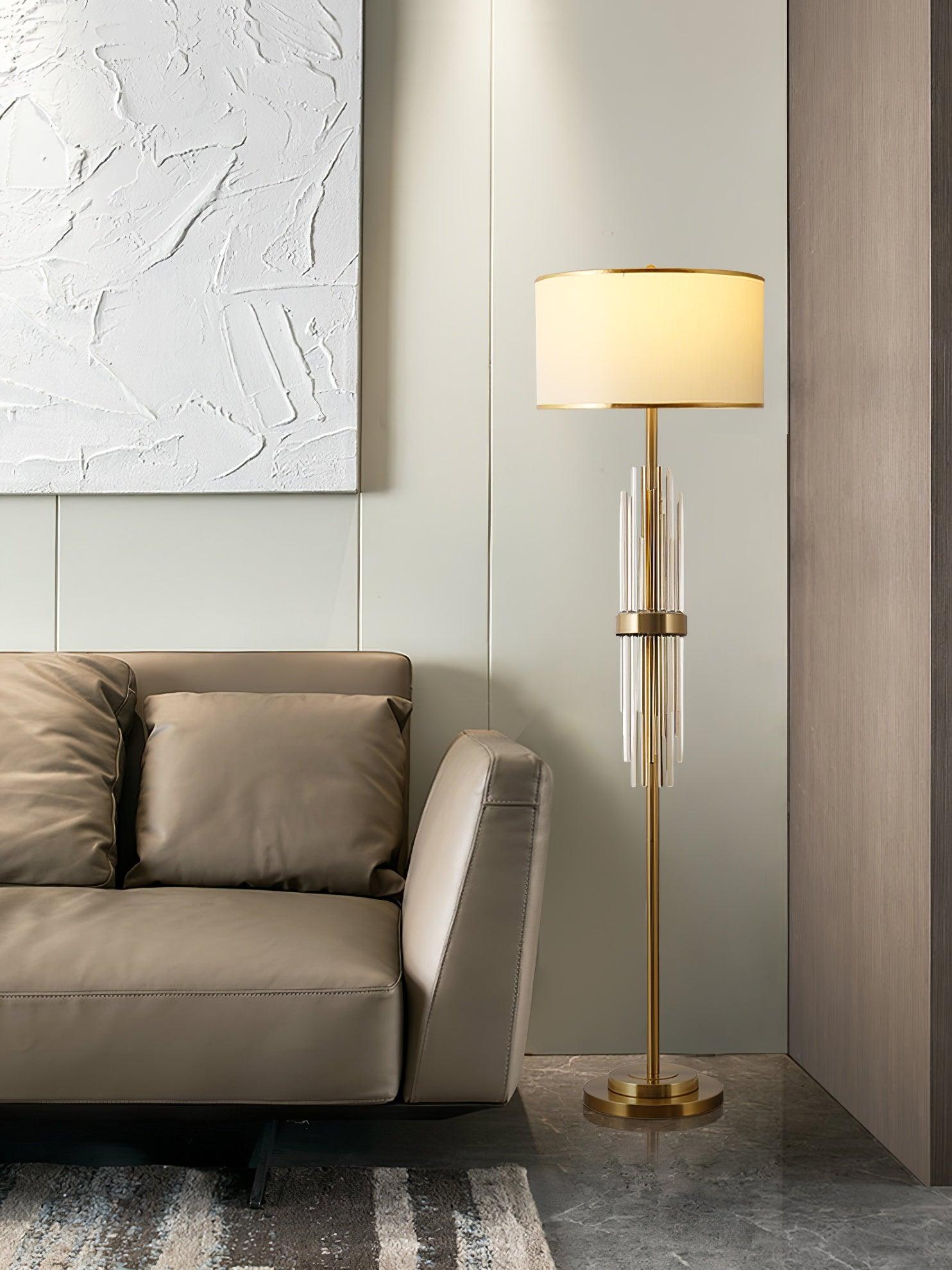 Regalian Fabric Contemporary Floor Lamp