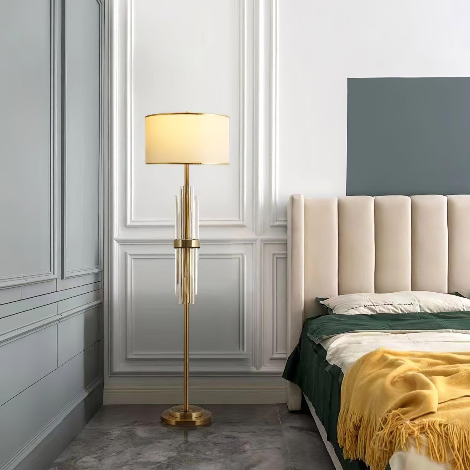 Regalian Fabric Contemporary Floor Lamp