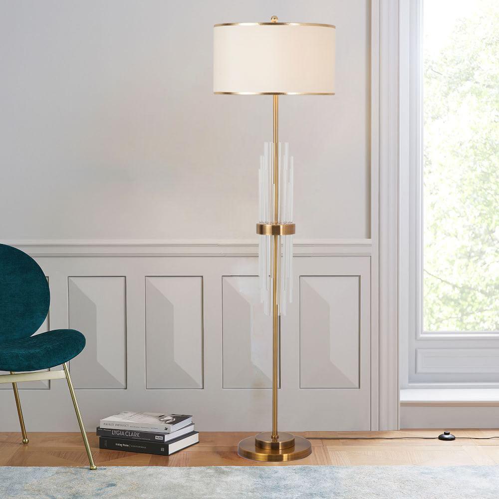 Regalian Fabric Contemporary Floor Lamp