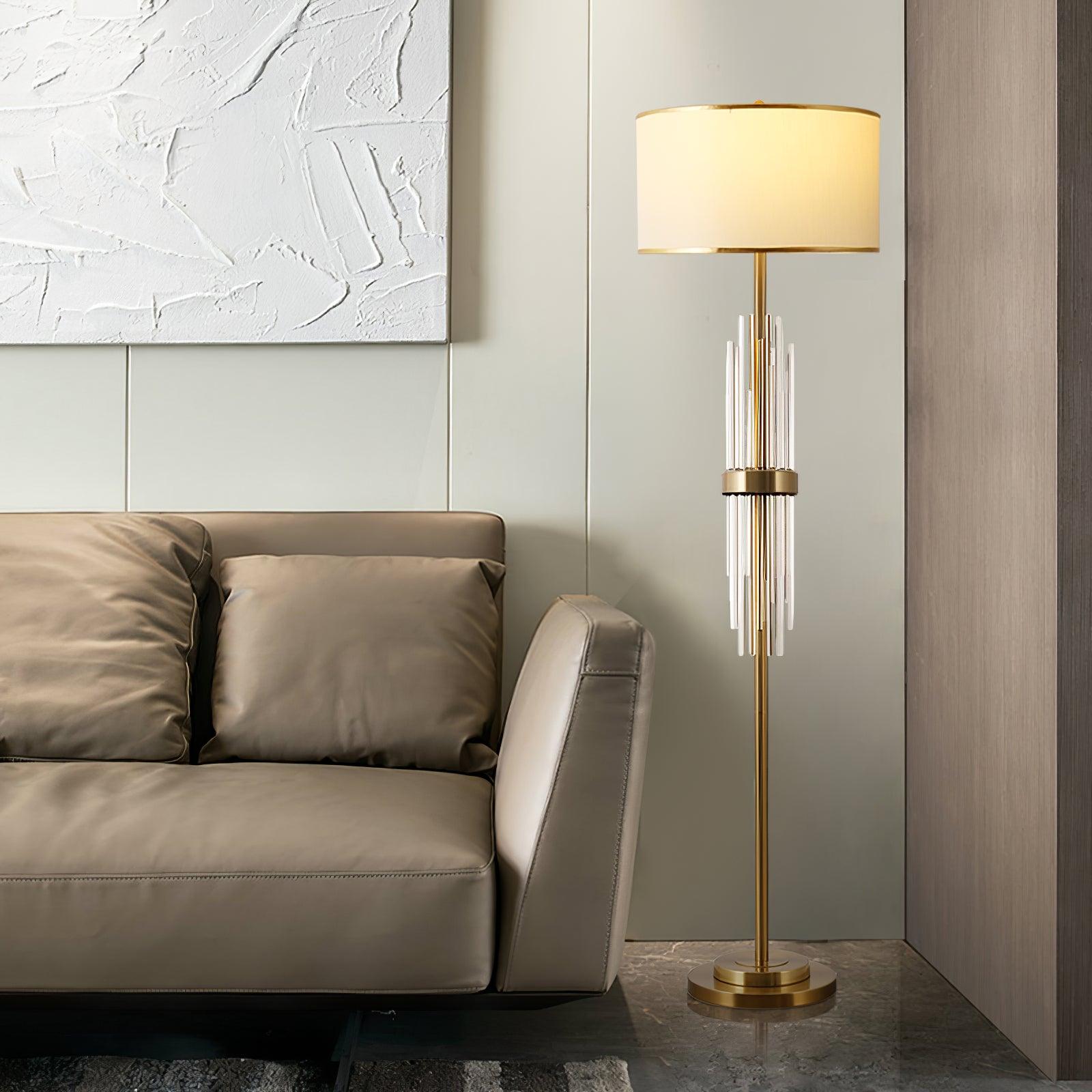 Regalian Fabric Contemporary Floor Lamp