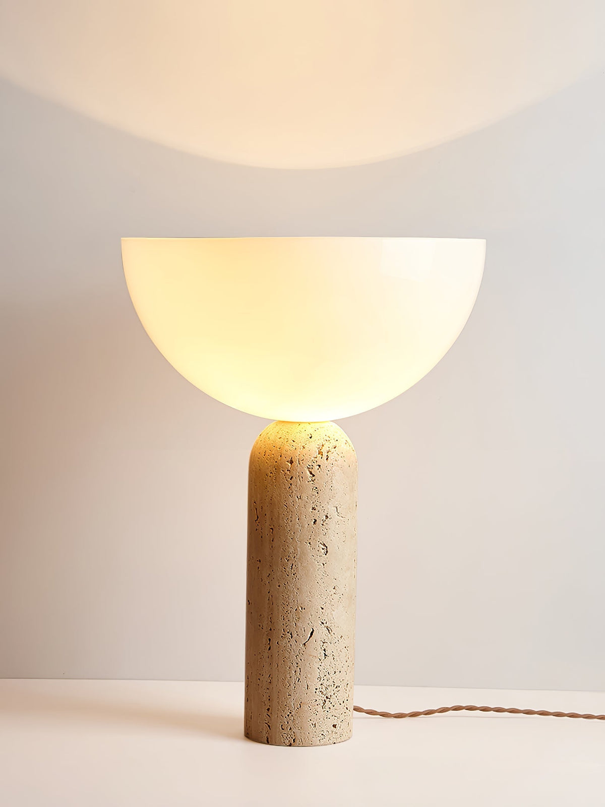 Tion Travertine Table Lamp