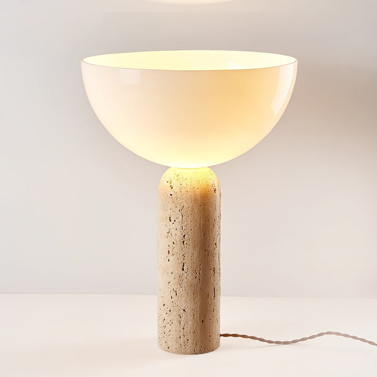 Tion Travertine Table Lamp