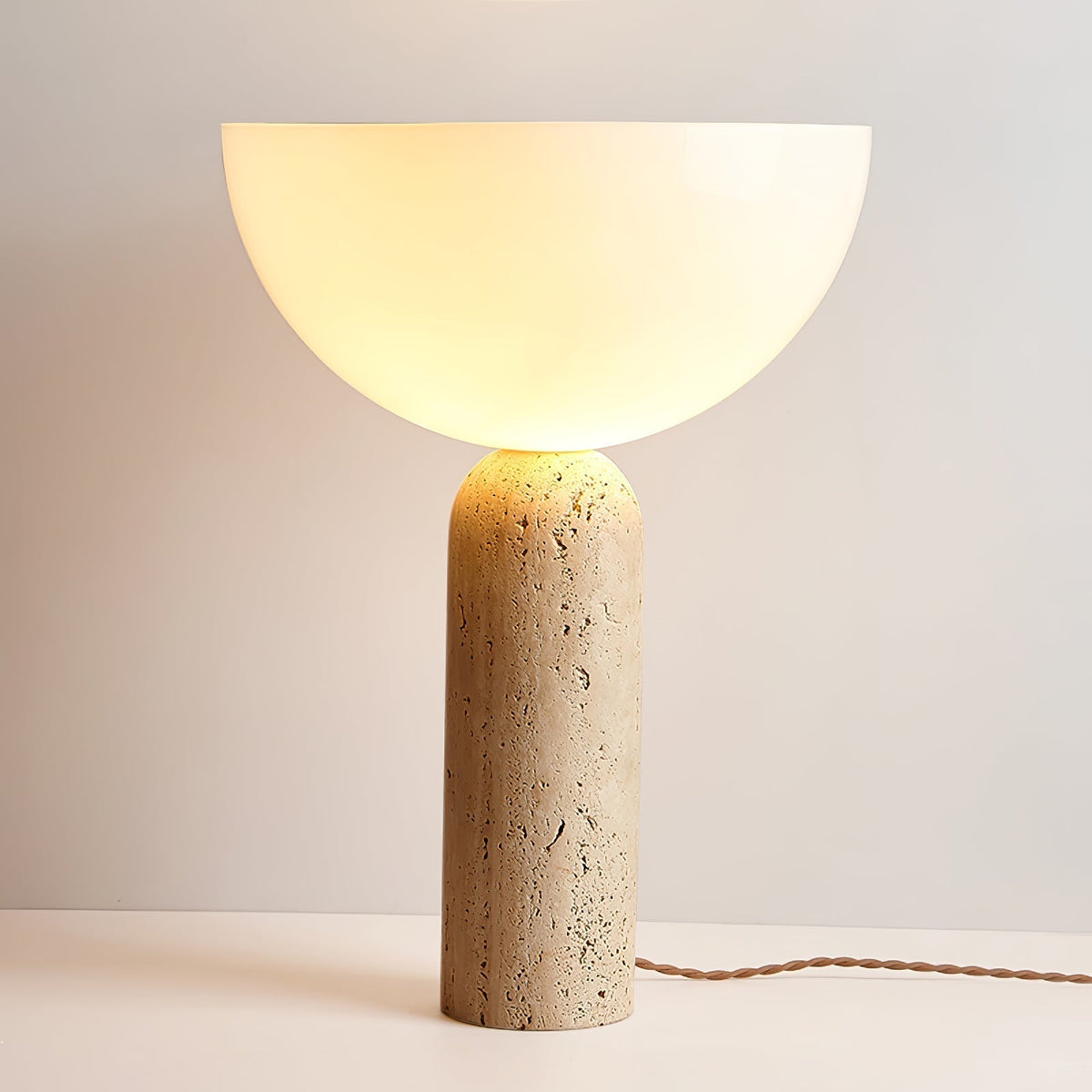 Tion Travertine Table Lamp