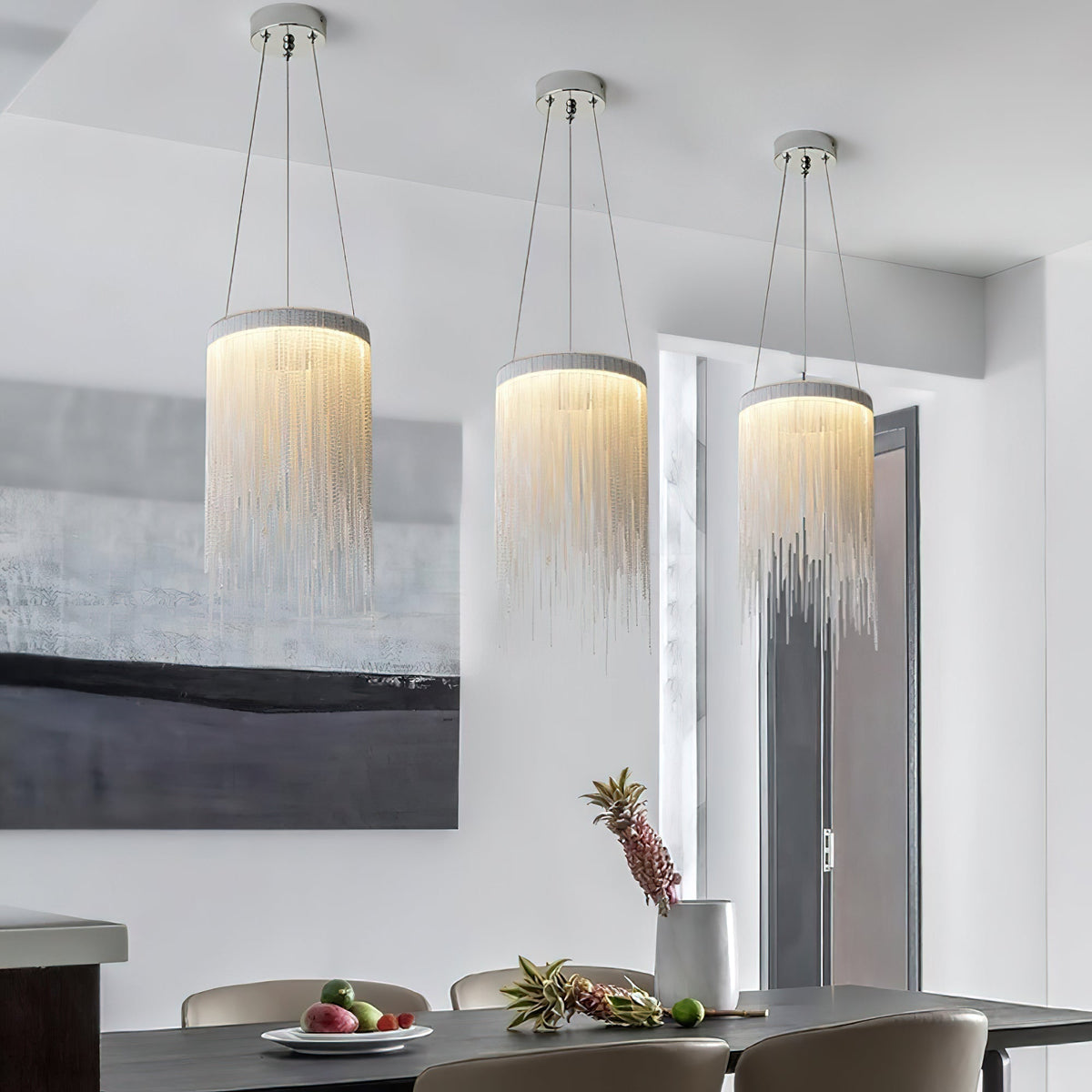 Arsoliel Postmodern Luxury Chain Tassel Pendant Light