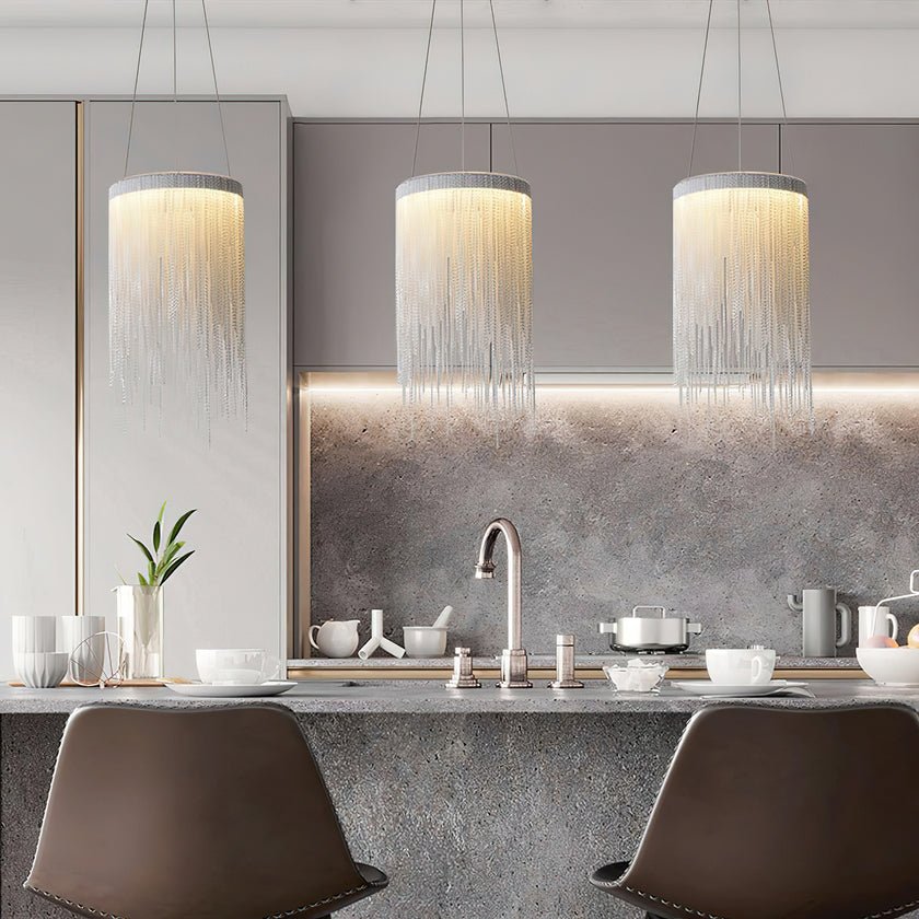 Arsoliel Postmodern Luxury Chain Tassel Pendant Light