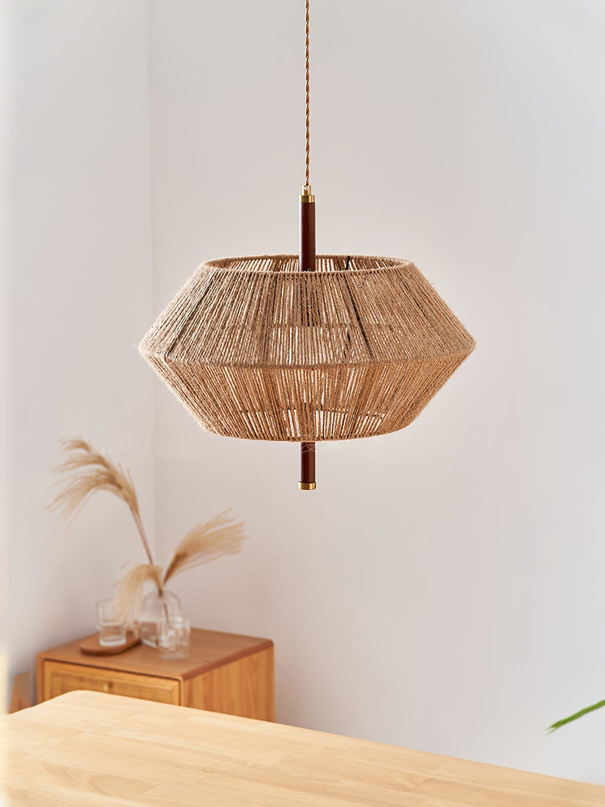 Rattan Vintage Rope Pendant Light