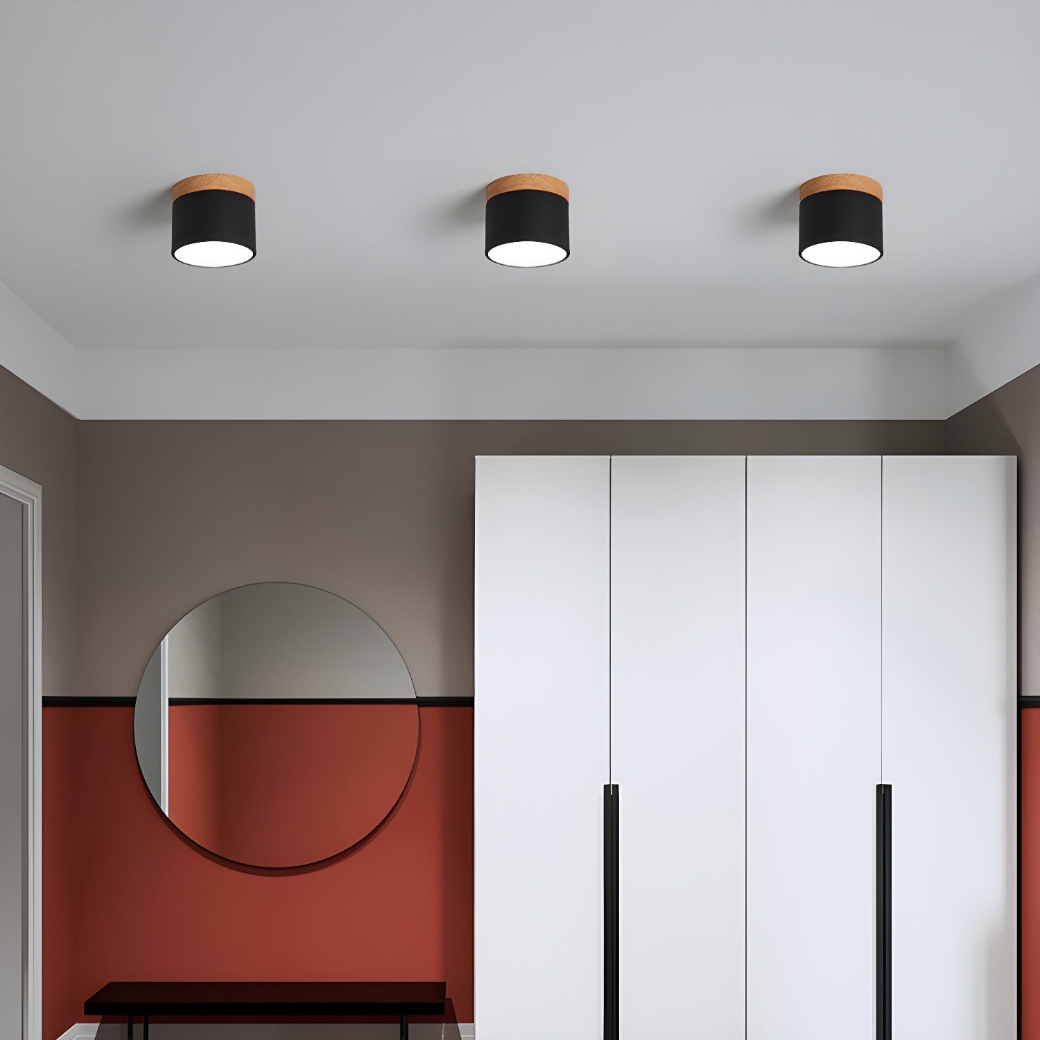 Caveleth Modern Minimalist Wooden Surface Downlight