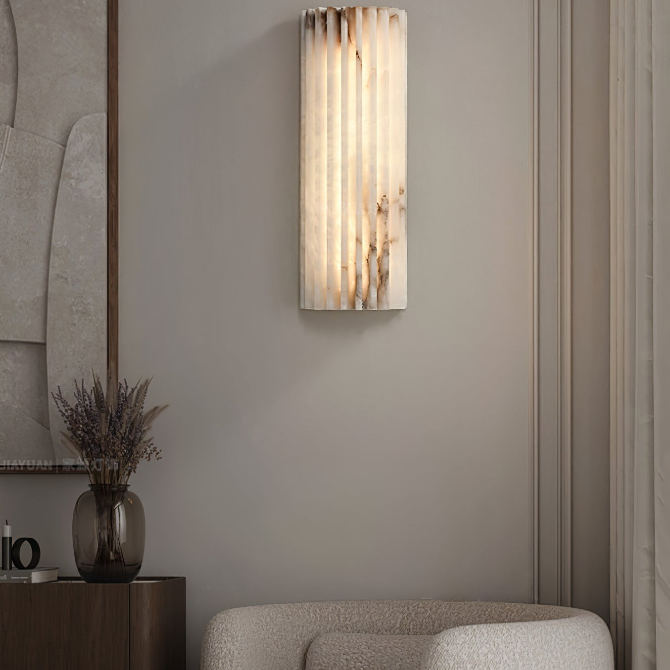 Orcarion Alabaster Wall Lamp - Neutral Decor