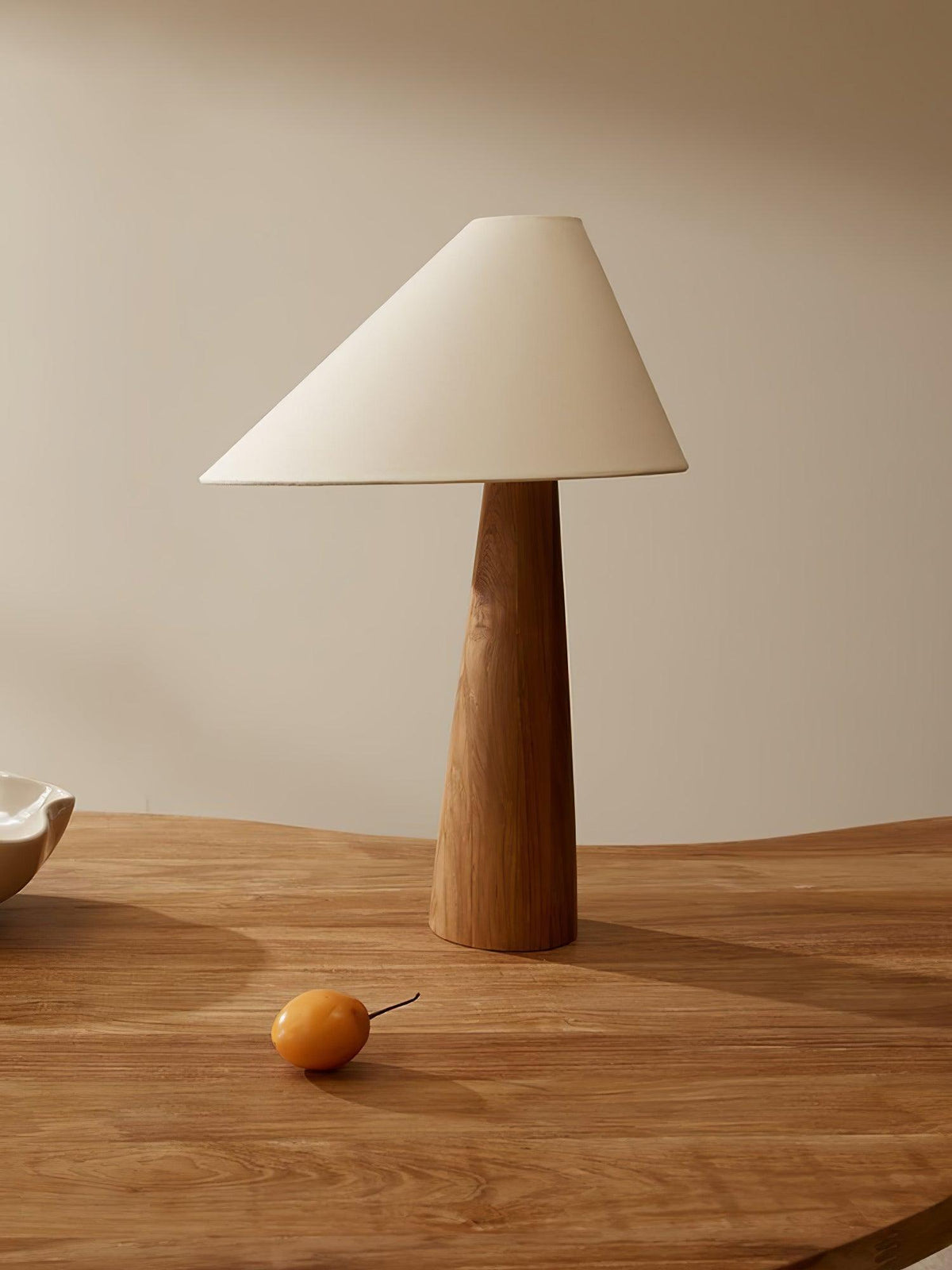 Mirose Wood Fabric Rustic Table Lamp