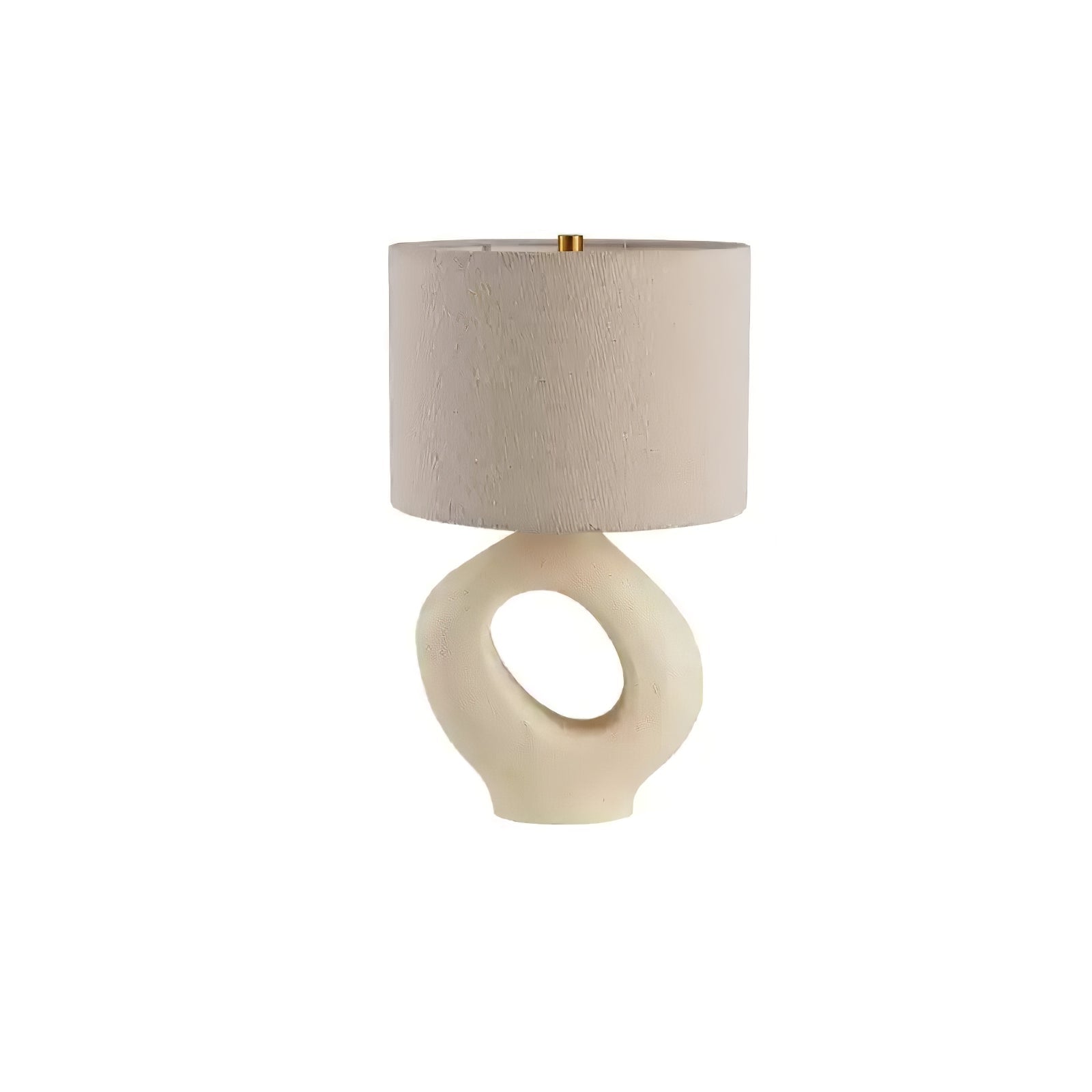 Lumestic Sculptural Resin Fabric Table Lamp