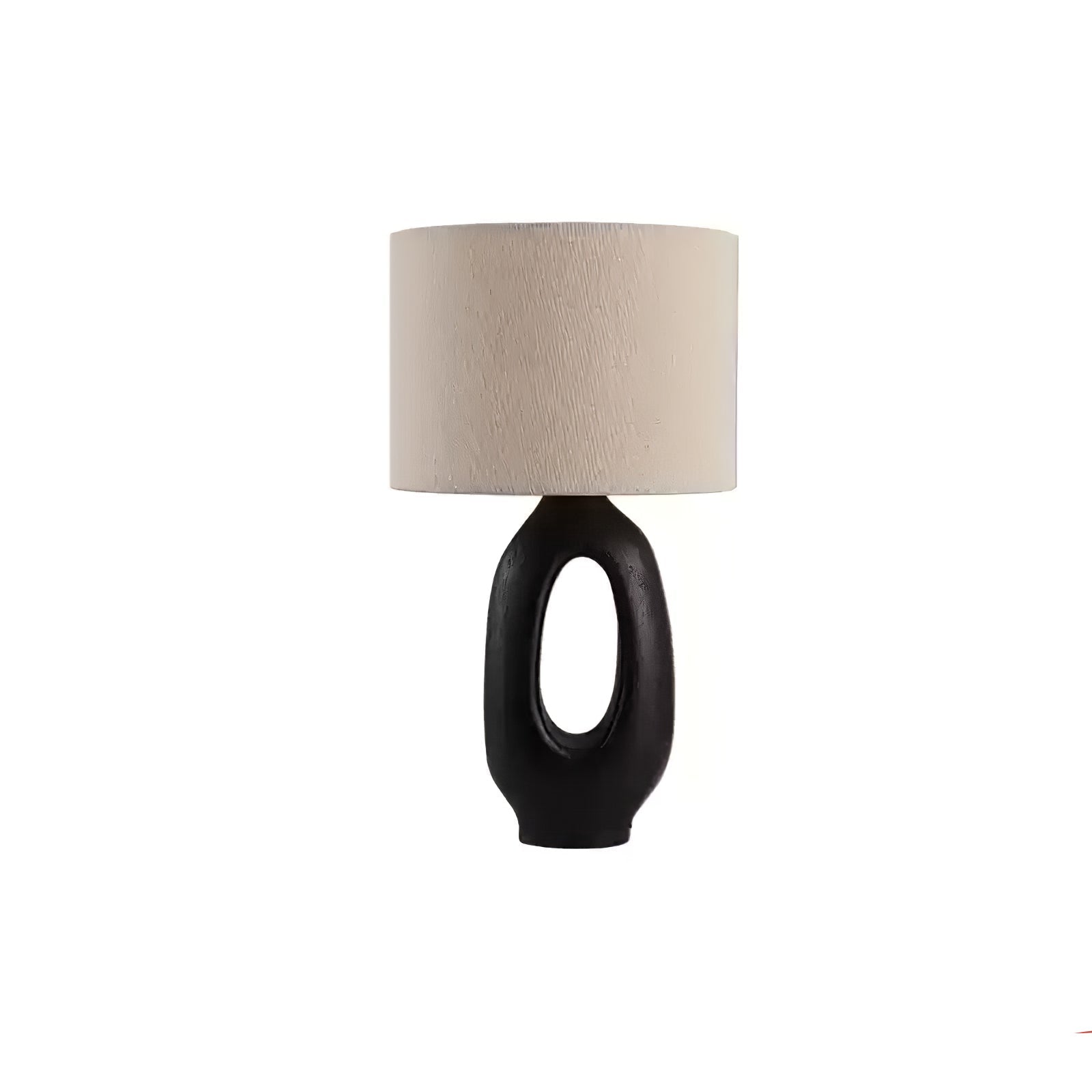 Lumestic Sculptural Resin Fabric Table Lamp