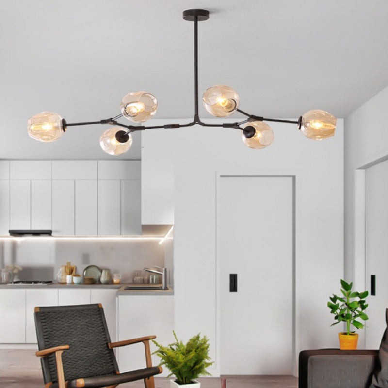Valentina Nordic Modern Glass Pendant Light Bubble - Neutral Decor
