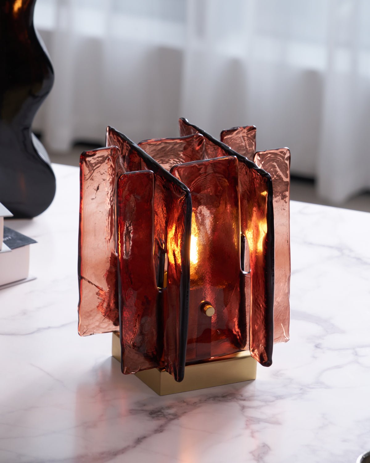 Avlaear Artisan Glass Desk Lamp