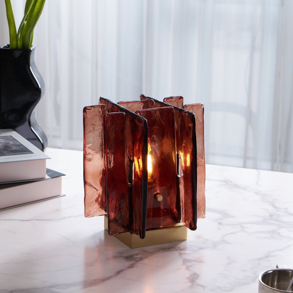 Avlaear Artisan Glass Desk Lamp