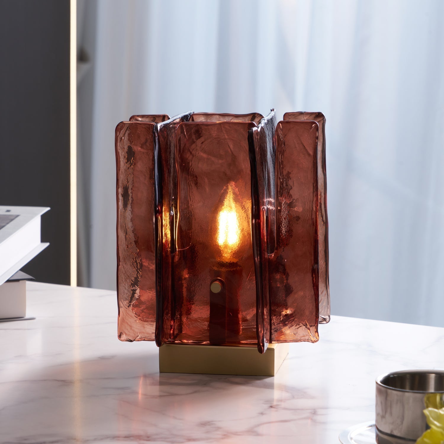 Avlaear Artisan Glass Desk Lamp