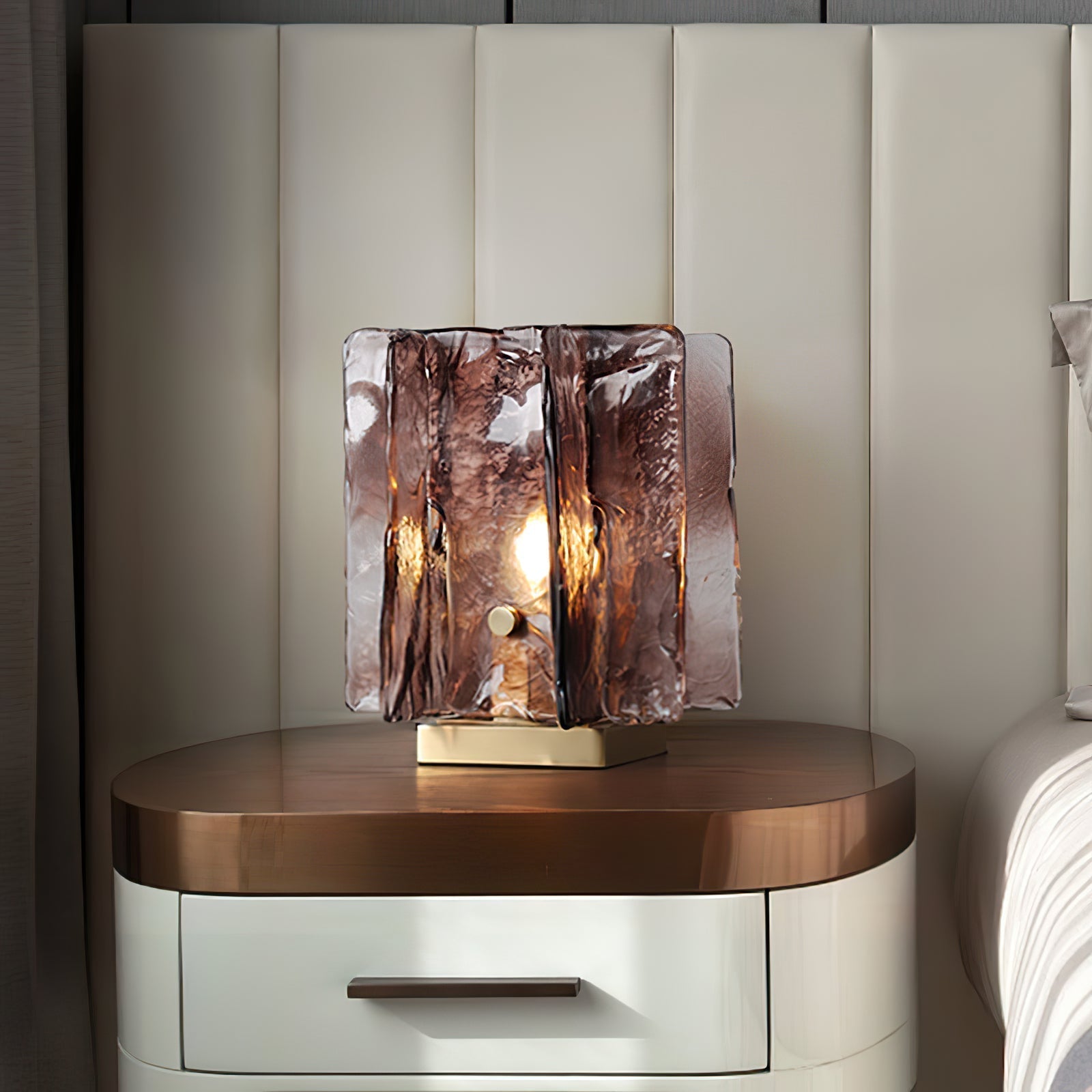 Avlaear Artisan Glass Desk Lamp
