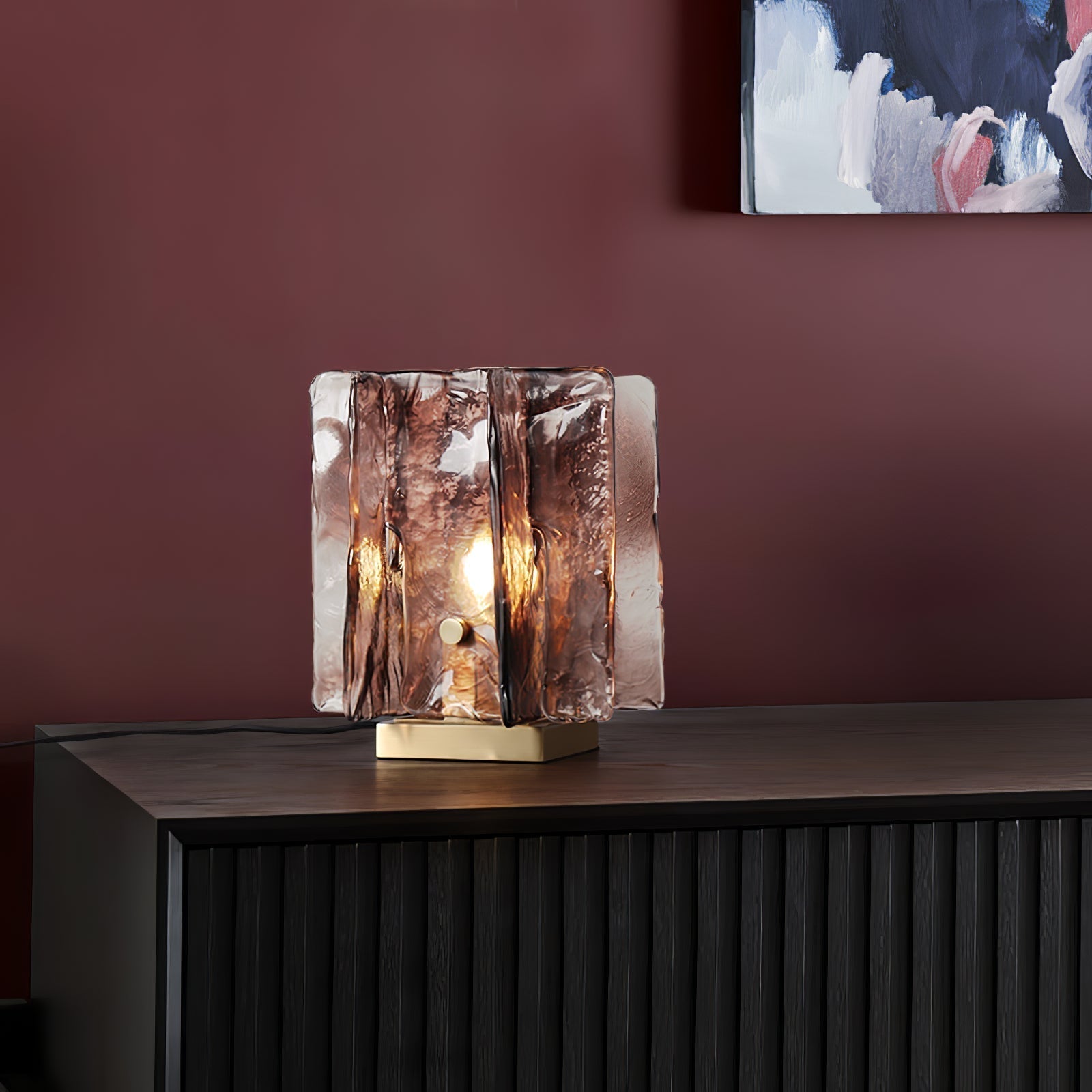 Avlaear Artisan Glass Desk Lamp