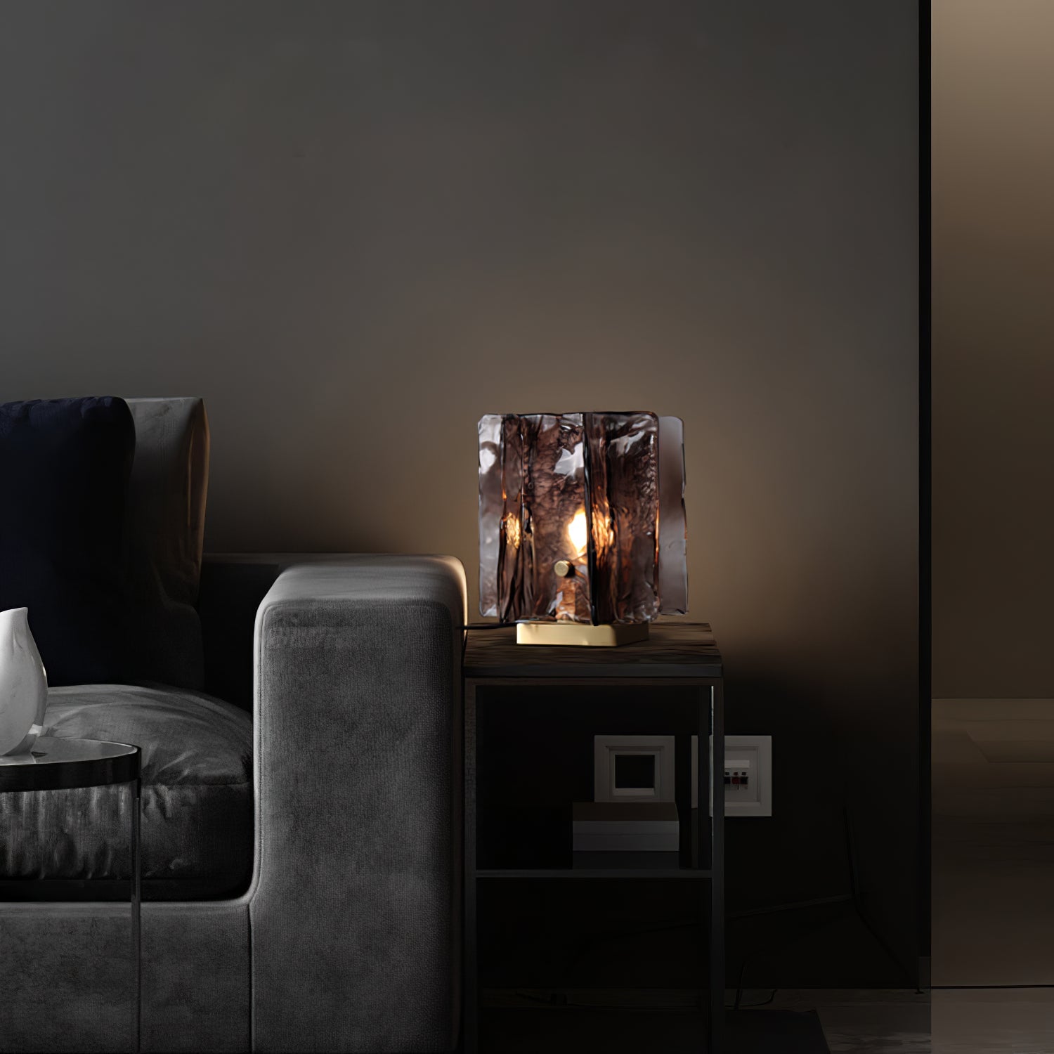 Avlaear Artisan Glass Desk Lamp