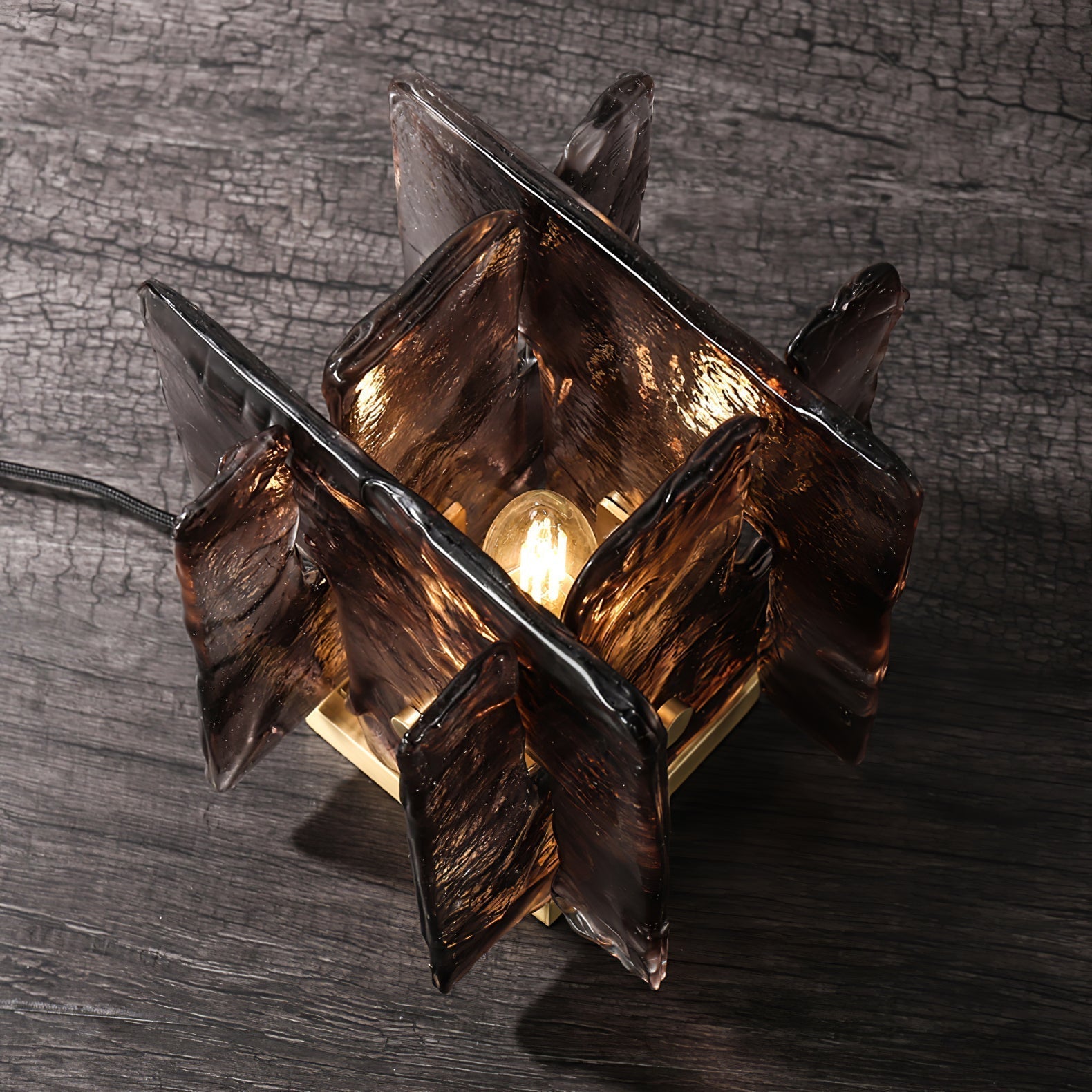 Avlaear Artisan Glass Desk Lamp