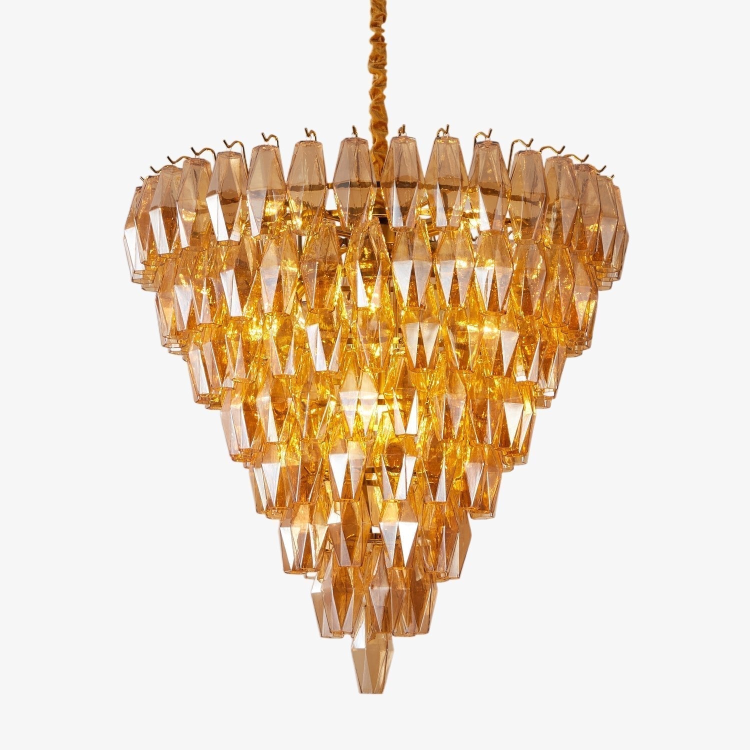 Orelielle Chandelier Amber Empire Prism