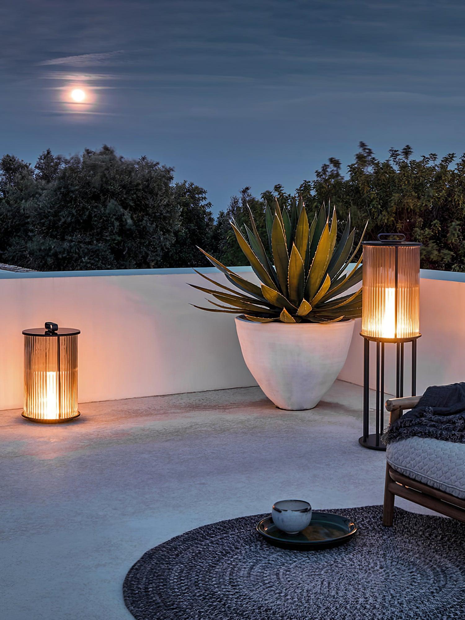 Niri Steel Acrylic Minimalist Floor Lamp