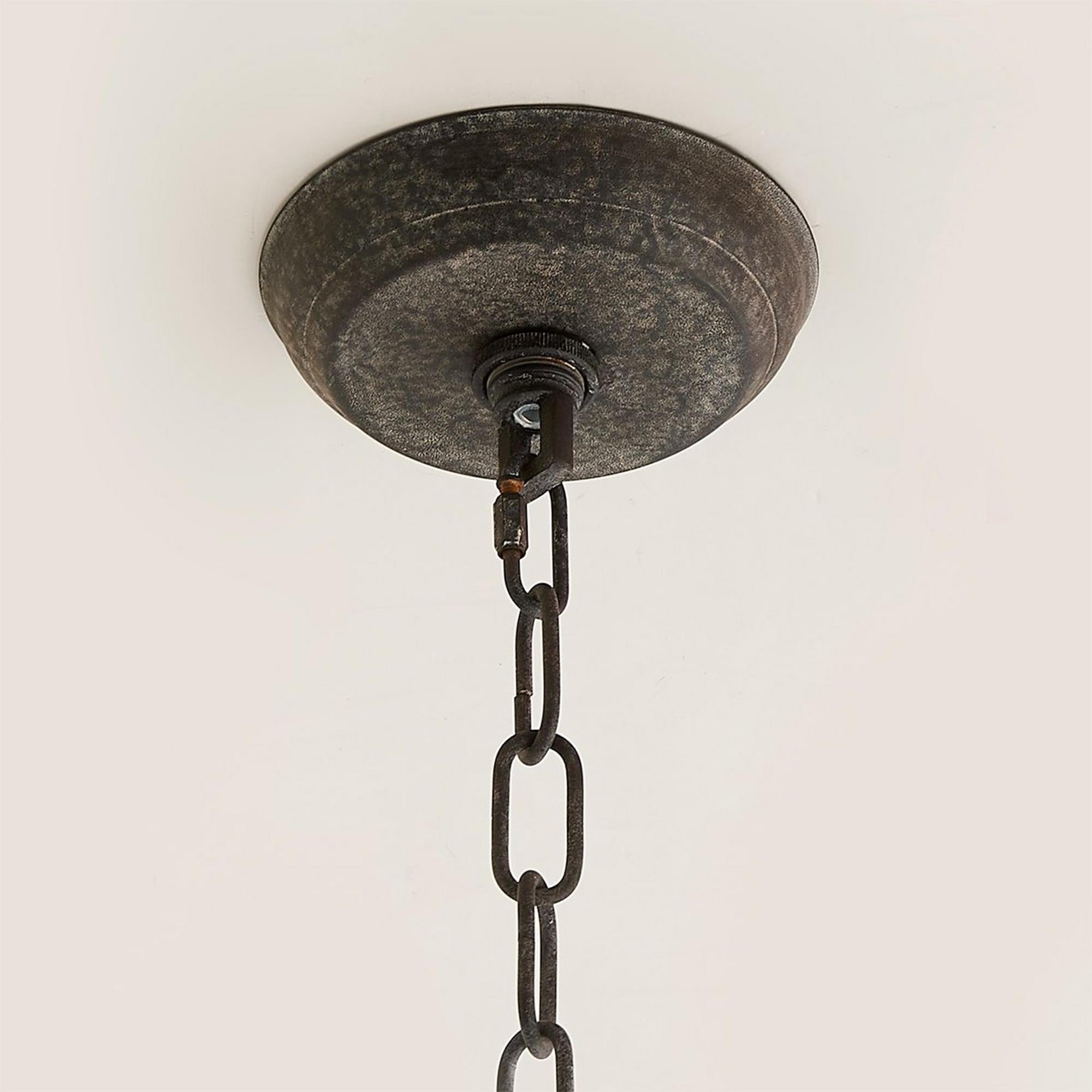 Eirikuvyi Vintage Creativity Metal Wood Lantern Pendant Lamp
