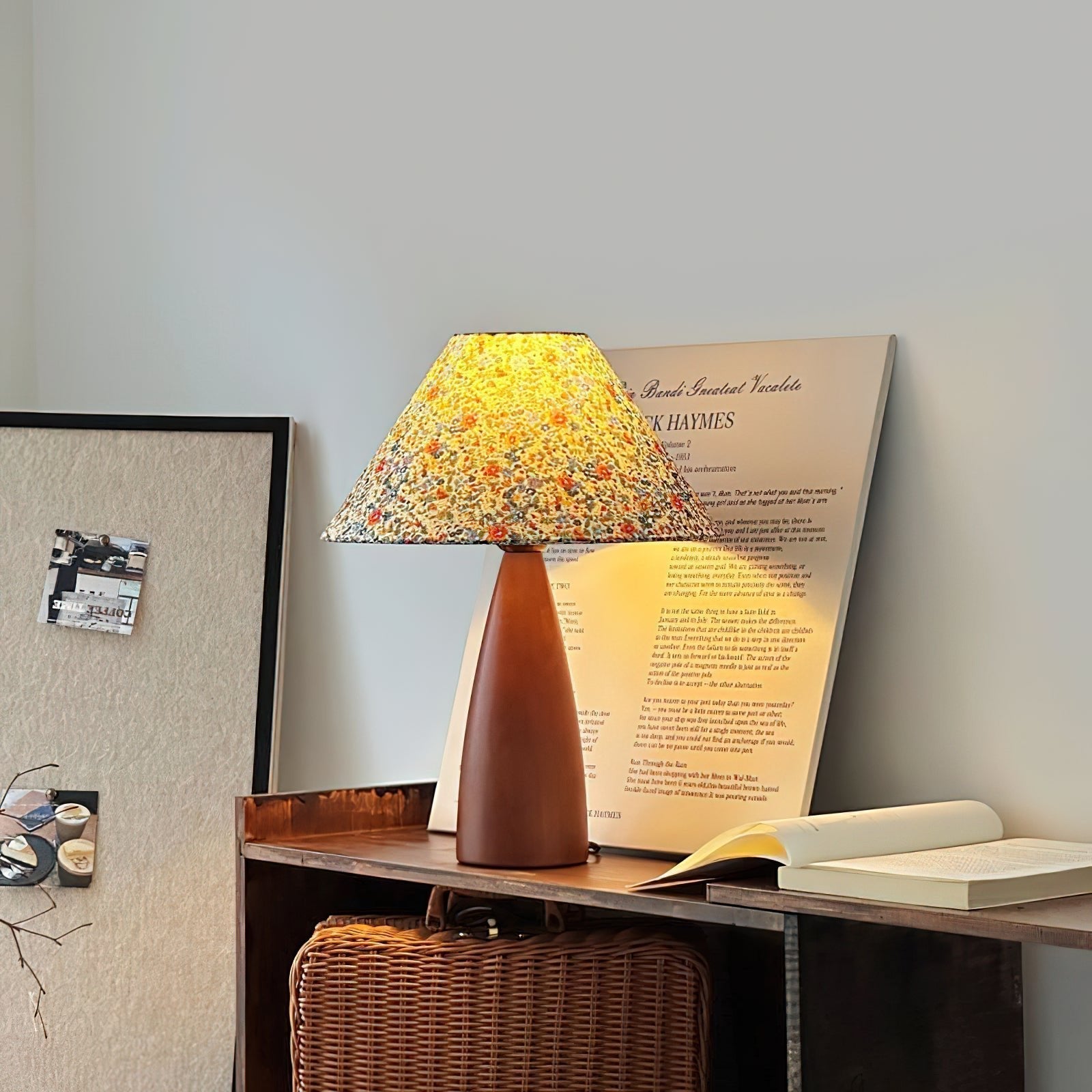 Candice Vintage Wood Table Lamp - Neutral Decor