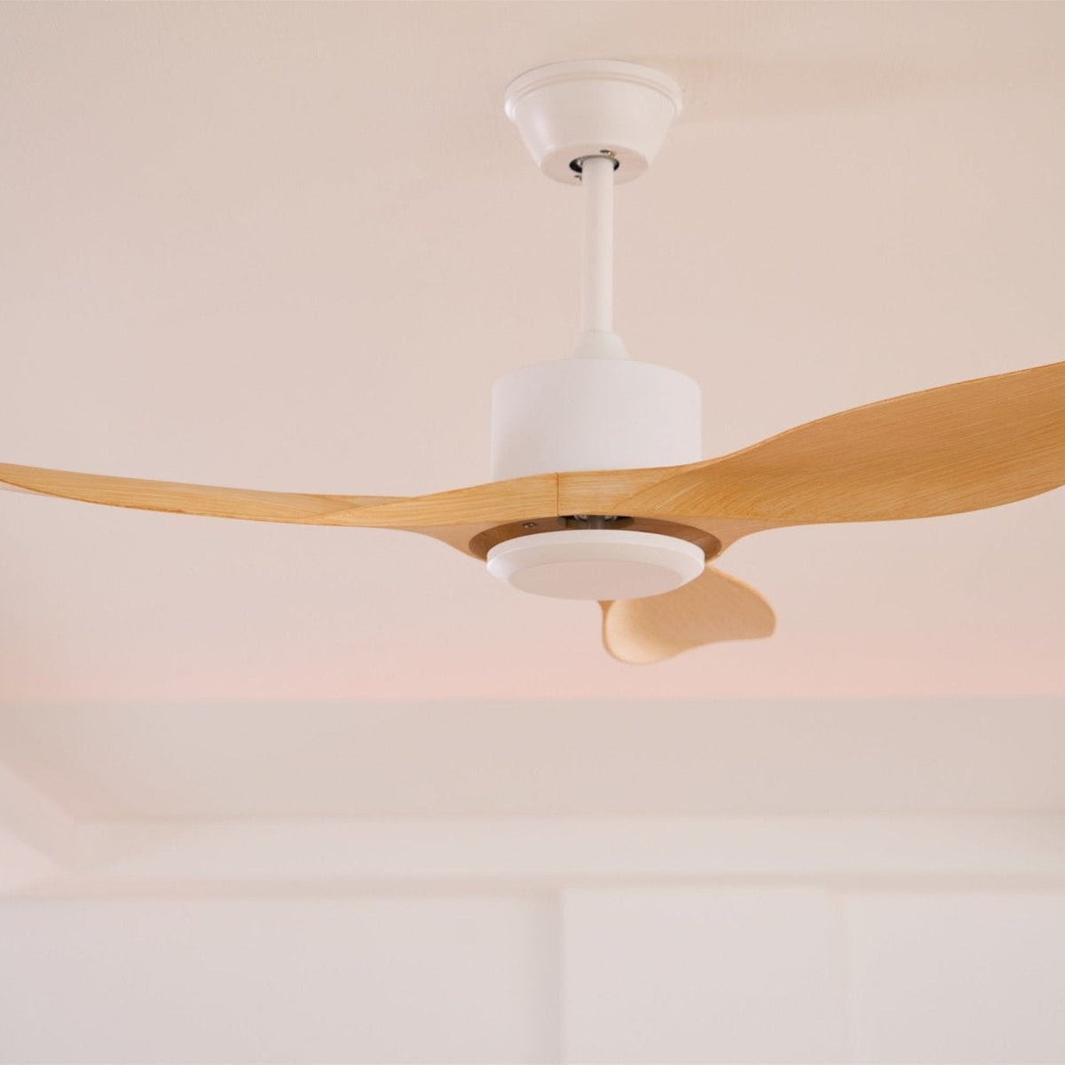 Arlo Minimalist Wood Ceiling Fan Light