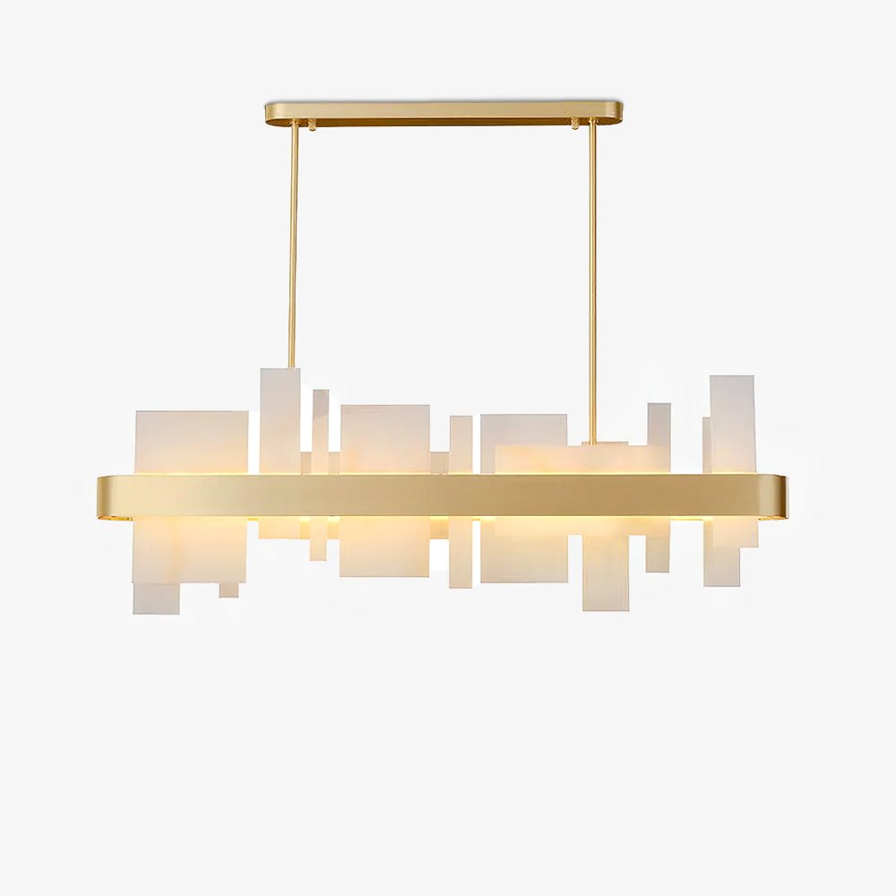 Aurarian Chandelier Copper Acrylic Dining