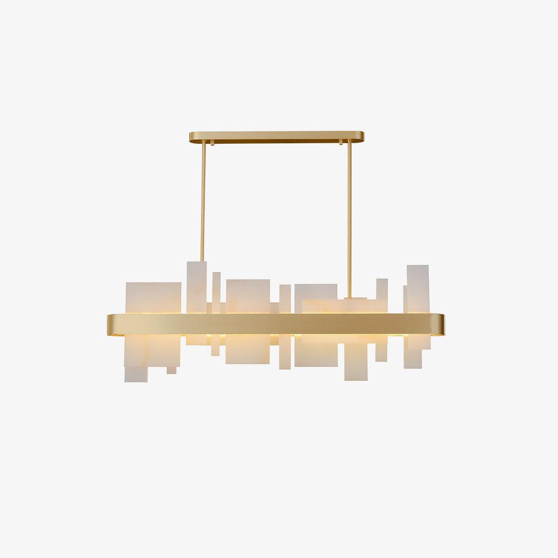 Aurarian Chandelier Copper Acrylic Dining