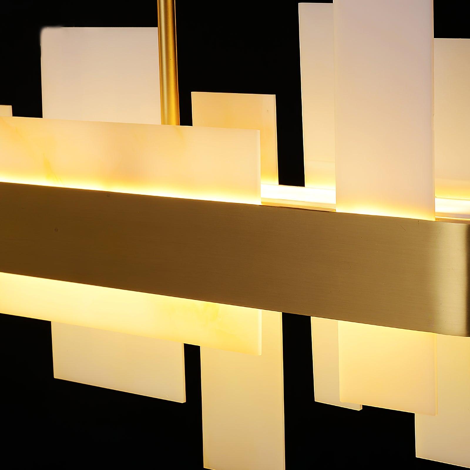 Aurarian Chandelier Copper Acrylic Dining