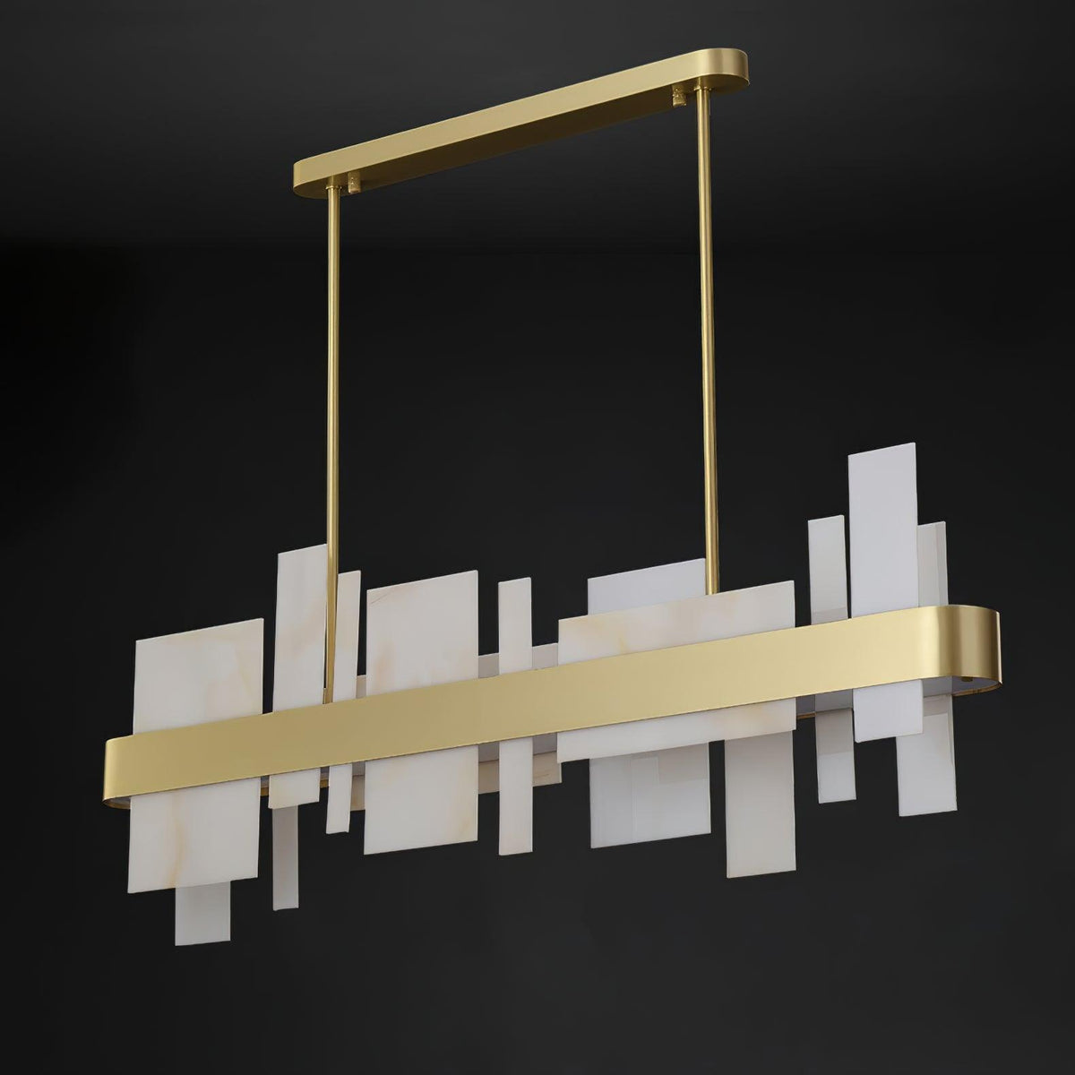 Aurarian Chandelier Copper Acrylic Dining