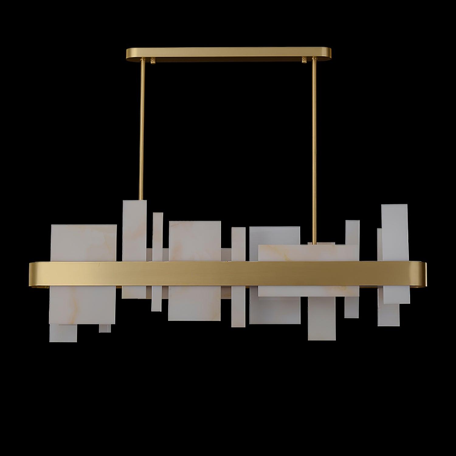 Aurarian Chandelier Copper Acrylic Dining
