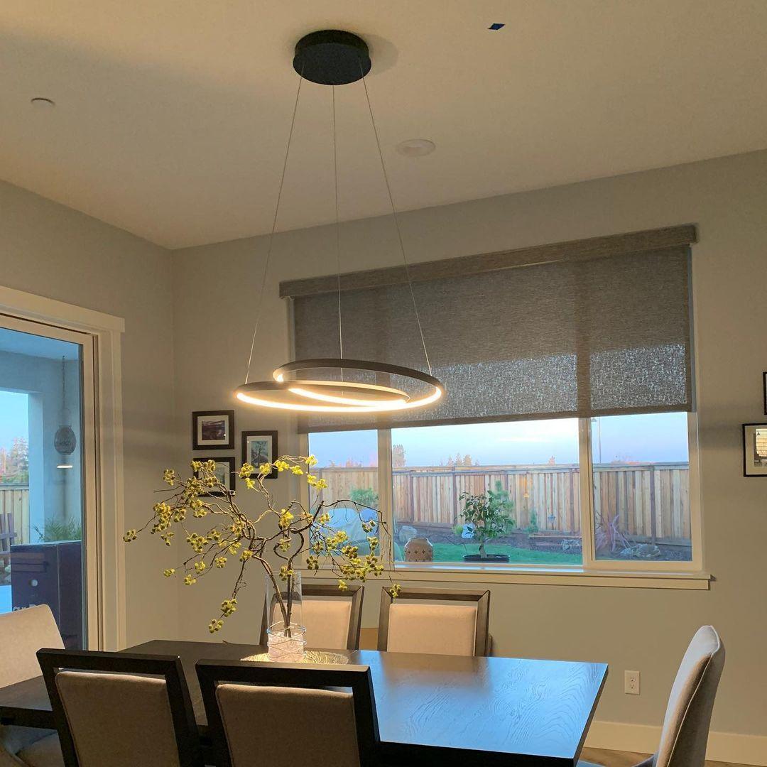 Dilen Chandelier Gold Aluminum Opal Glass