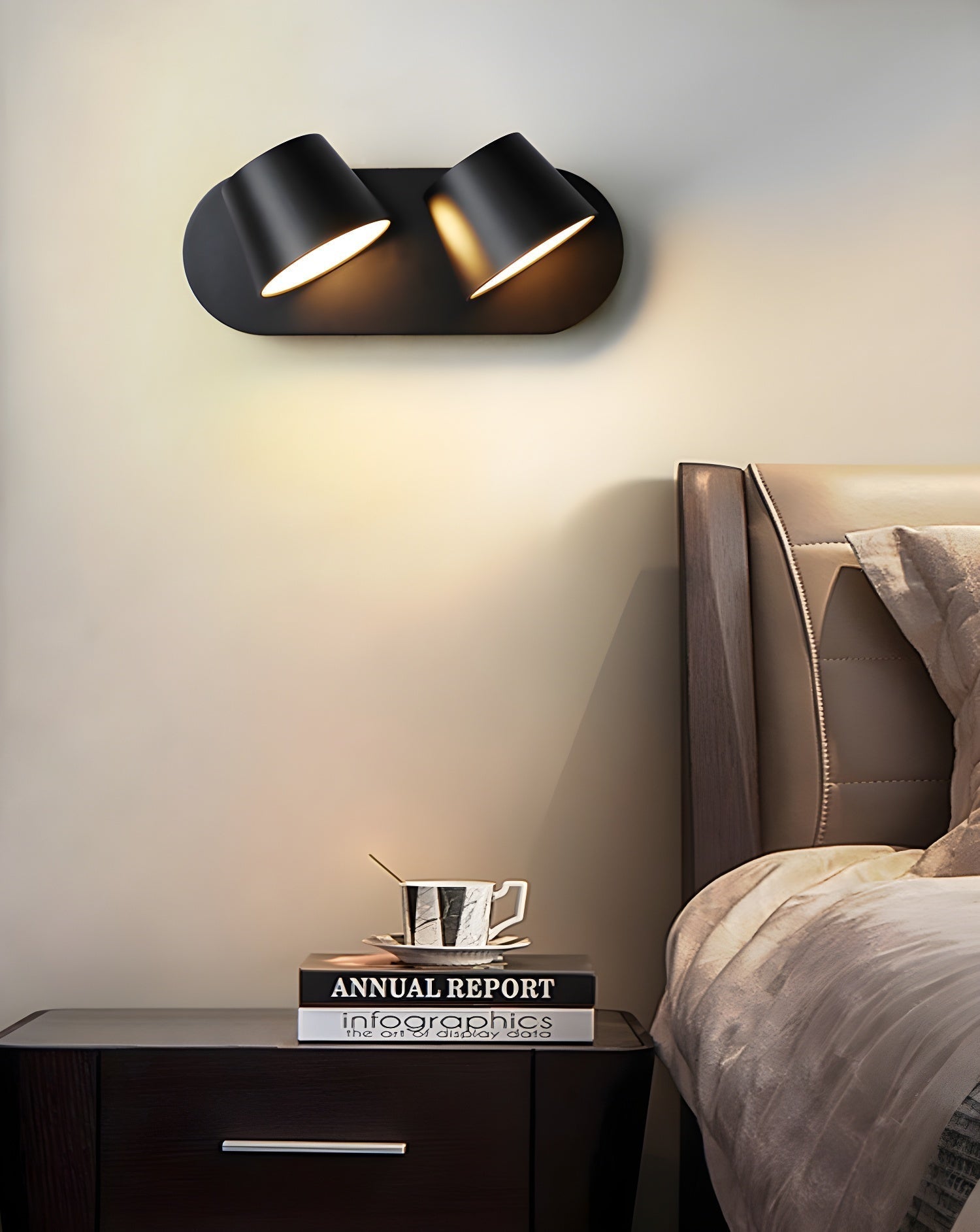 Nathania Angle Adjustable Reading Wall Lamp - Neutral Decor
