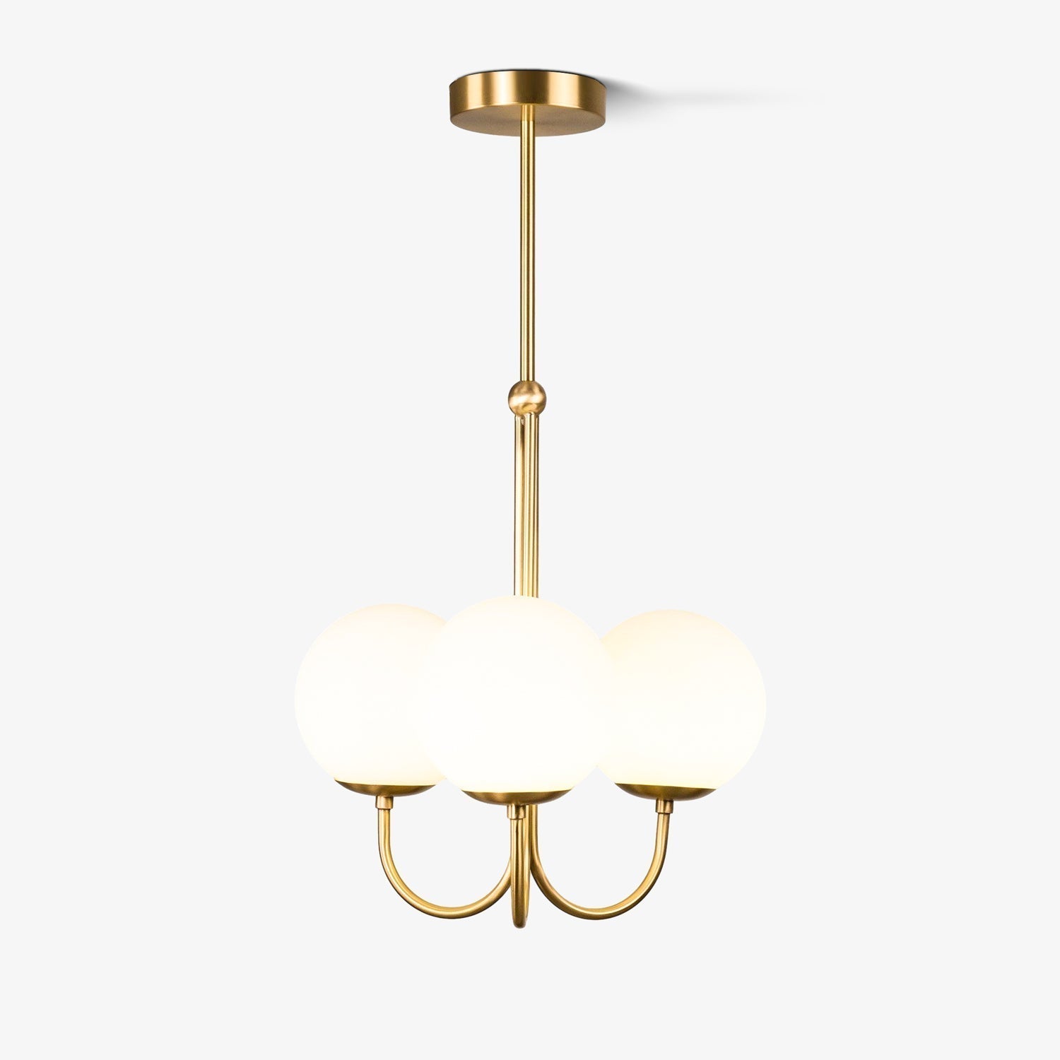 Brin Metal & Glass Elegant Pendant Light