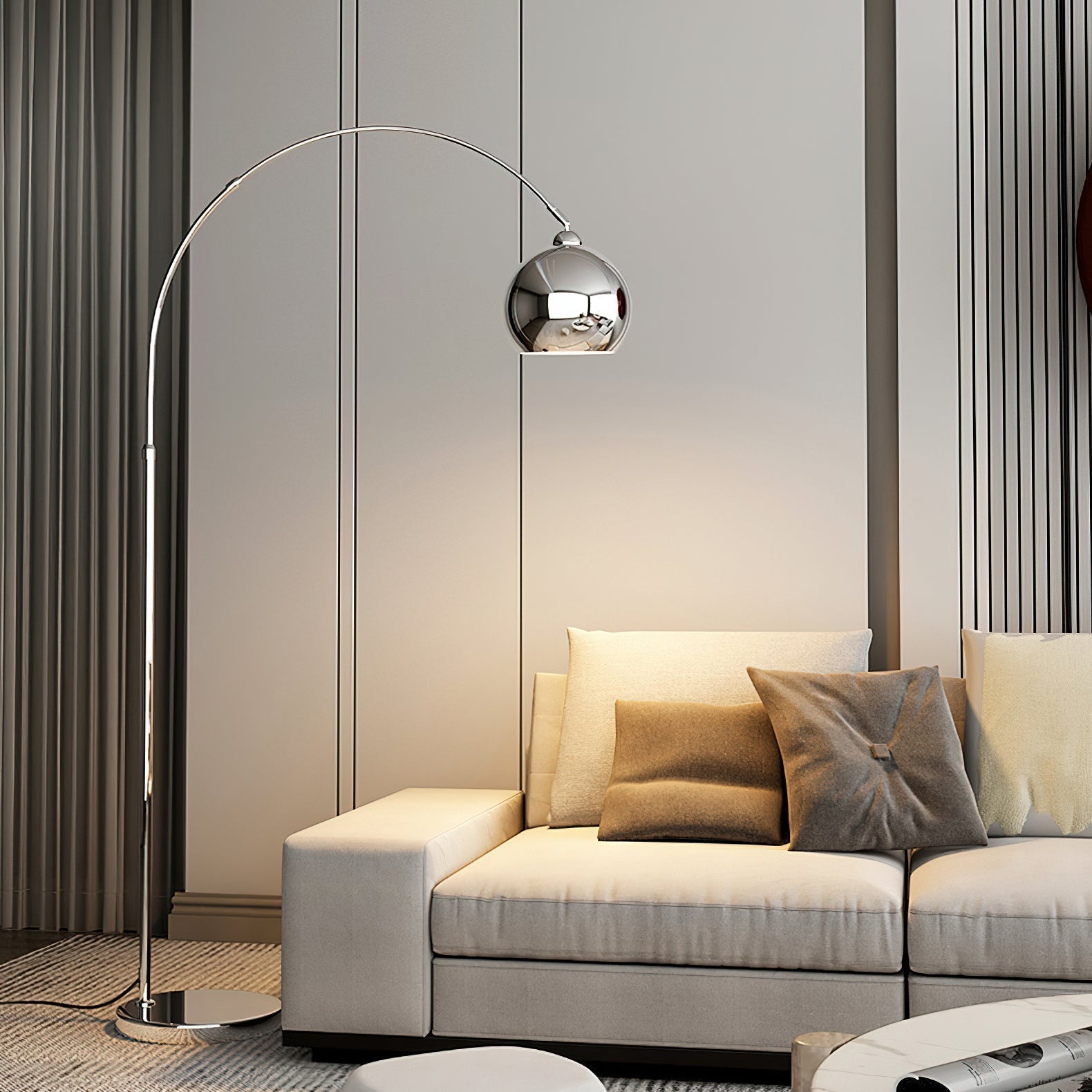 Opal Minimalist Floor Lamp
