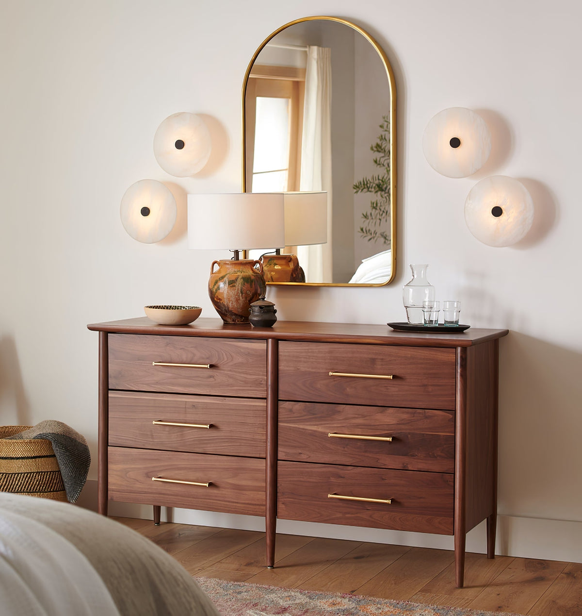 Clio Alabaster Flush Mount Ceiling Light