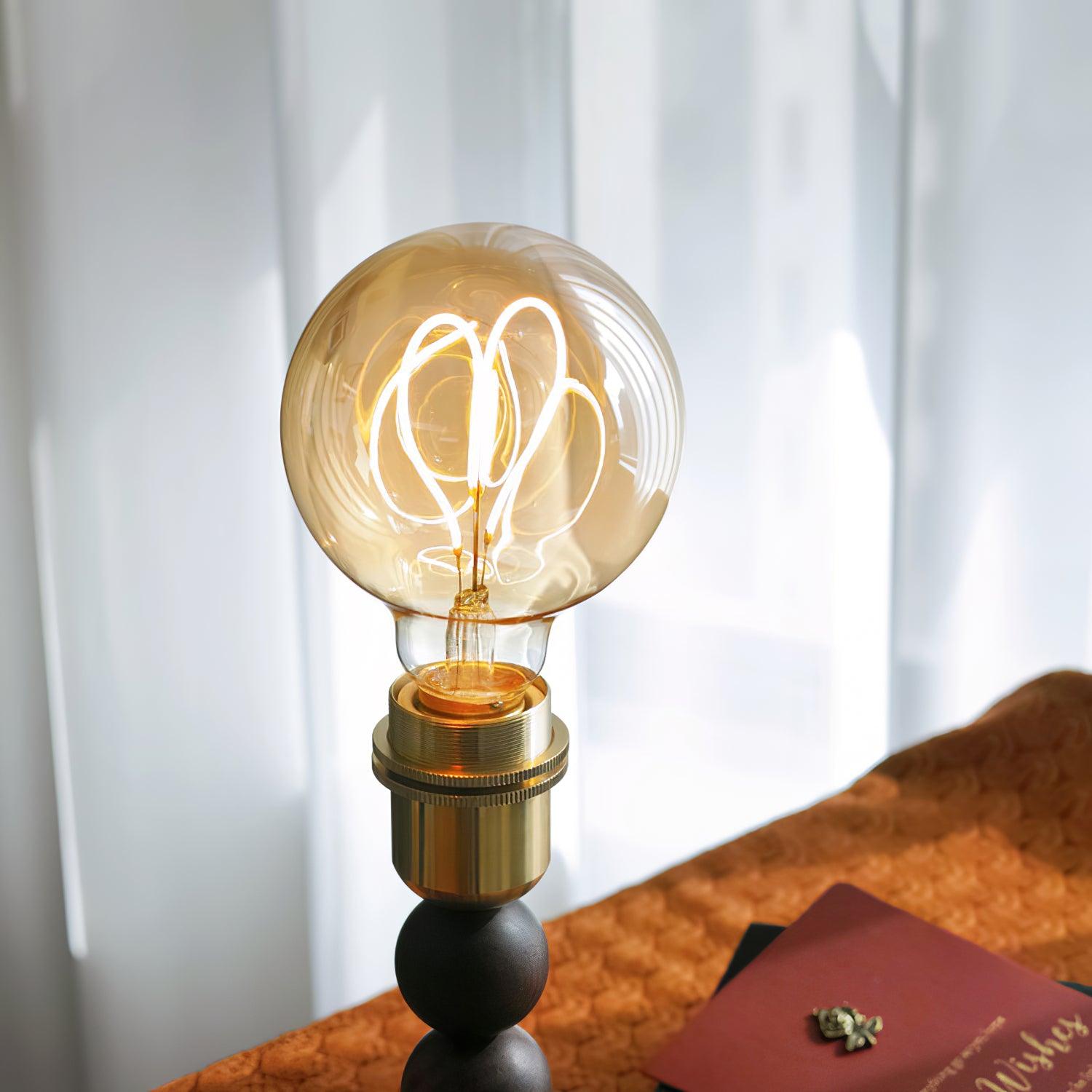 Idoryre Wooden Bead Table Lamp