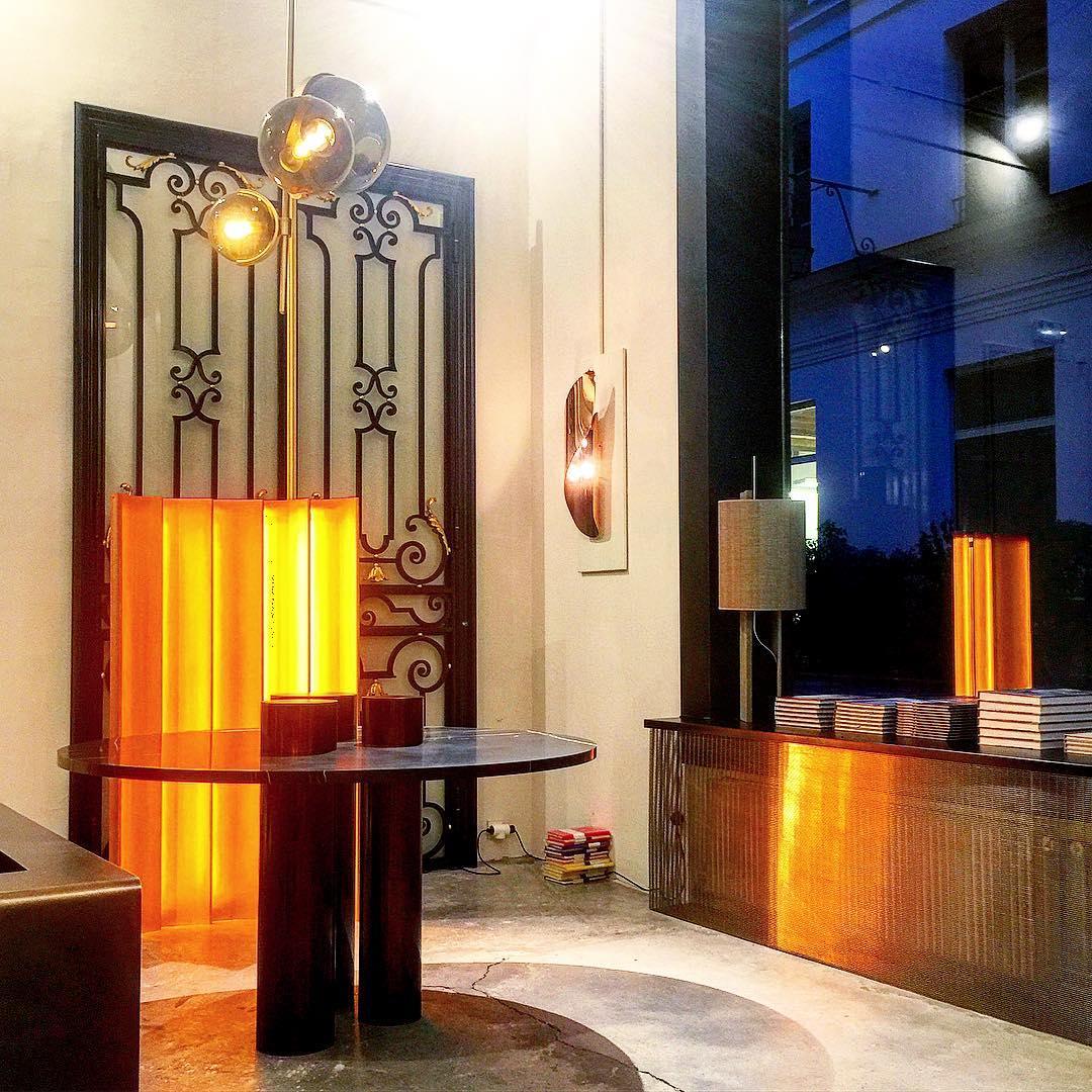 Eiruira Chandelier Amber Glass Ball