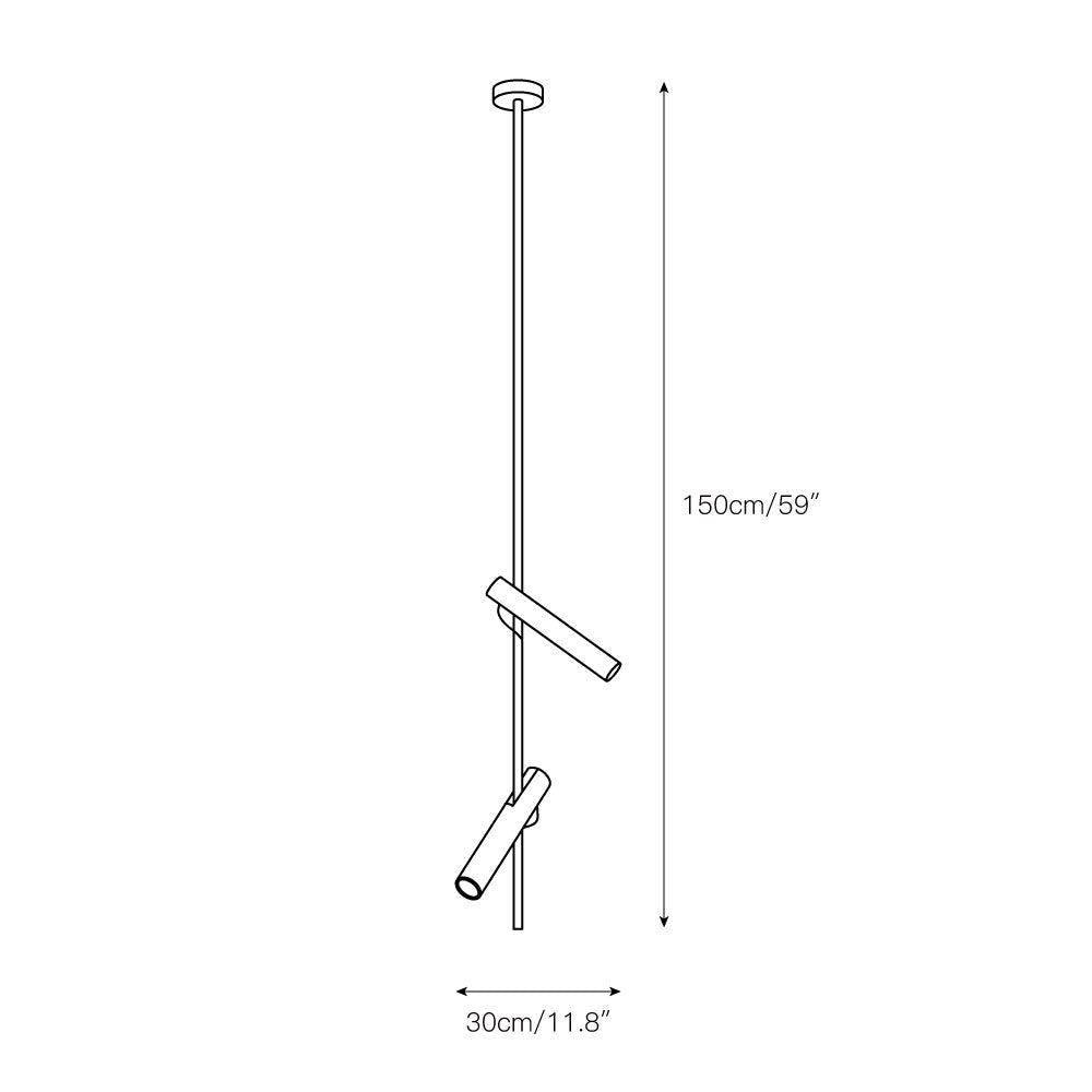 Jarnbruvyi Modern Minimalist Line Pendant Light - Neutral Decor