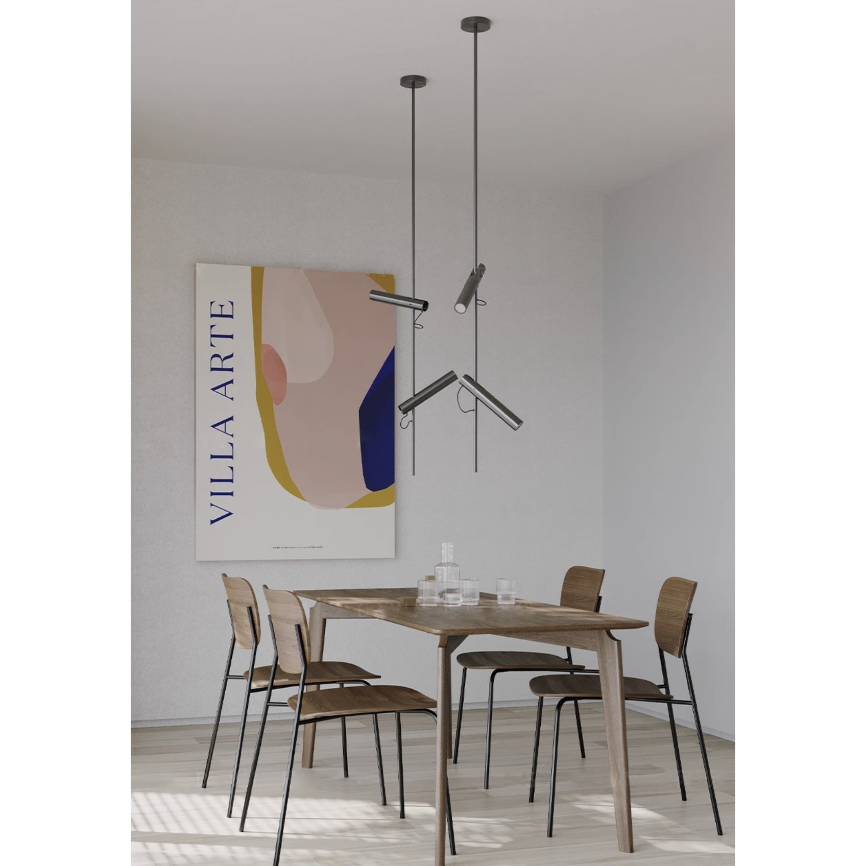Jarnbruvyi Modern Minimalist Line Pendant Light - Neutral Decor
