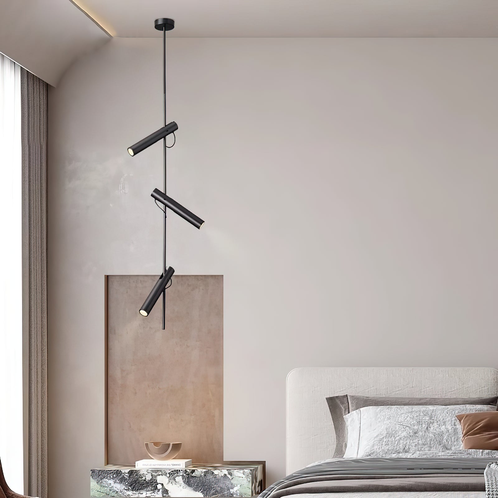 Jarnbruvyi Modern Minimalist Line Pendant Light - Neutral Decor