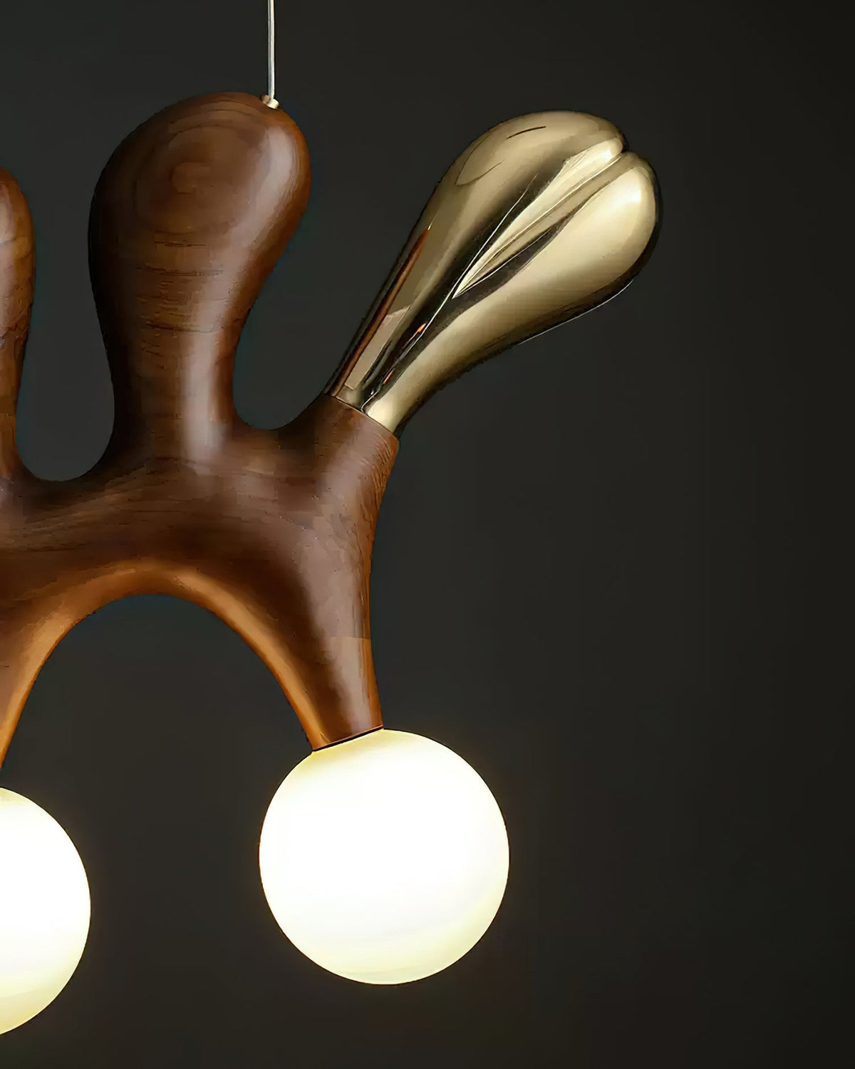 Sprout Contemporary Wood Pendant Lamp