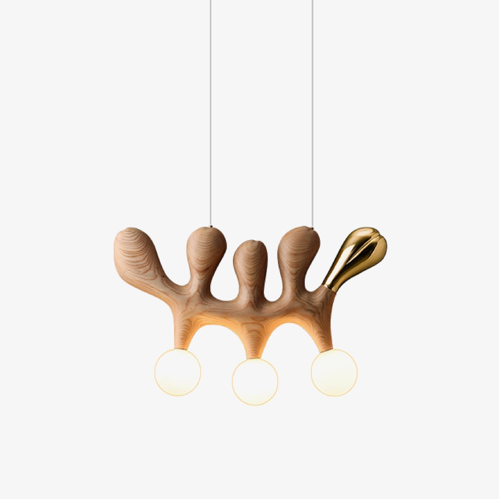 Sprout Contemporary Wood Pendant Lamp